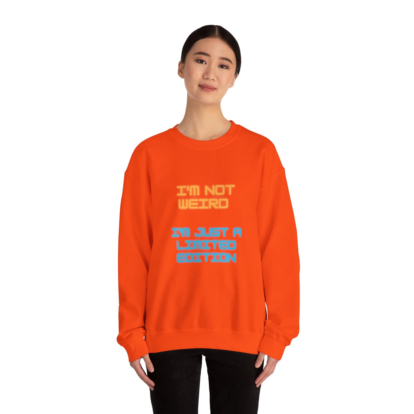 Unisex Heavy Blend™ Crewneck Sweatshirt "I'm not weird I'm just a limited edition"