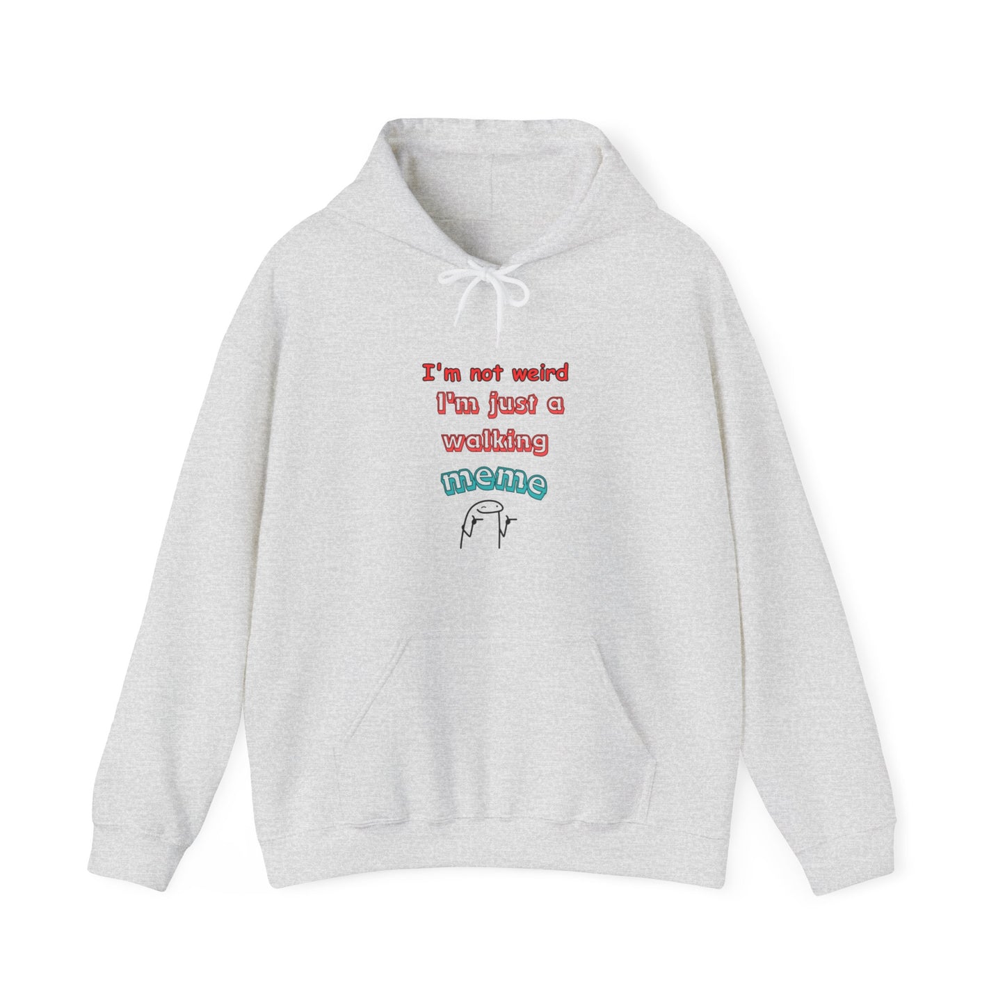 Unisex Heavy Blend™ Hooded Sweatshirt "I'm not weird, I'm just a walking meme"