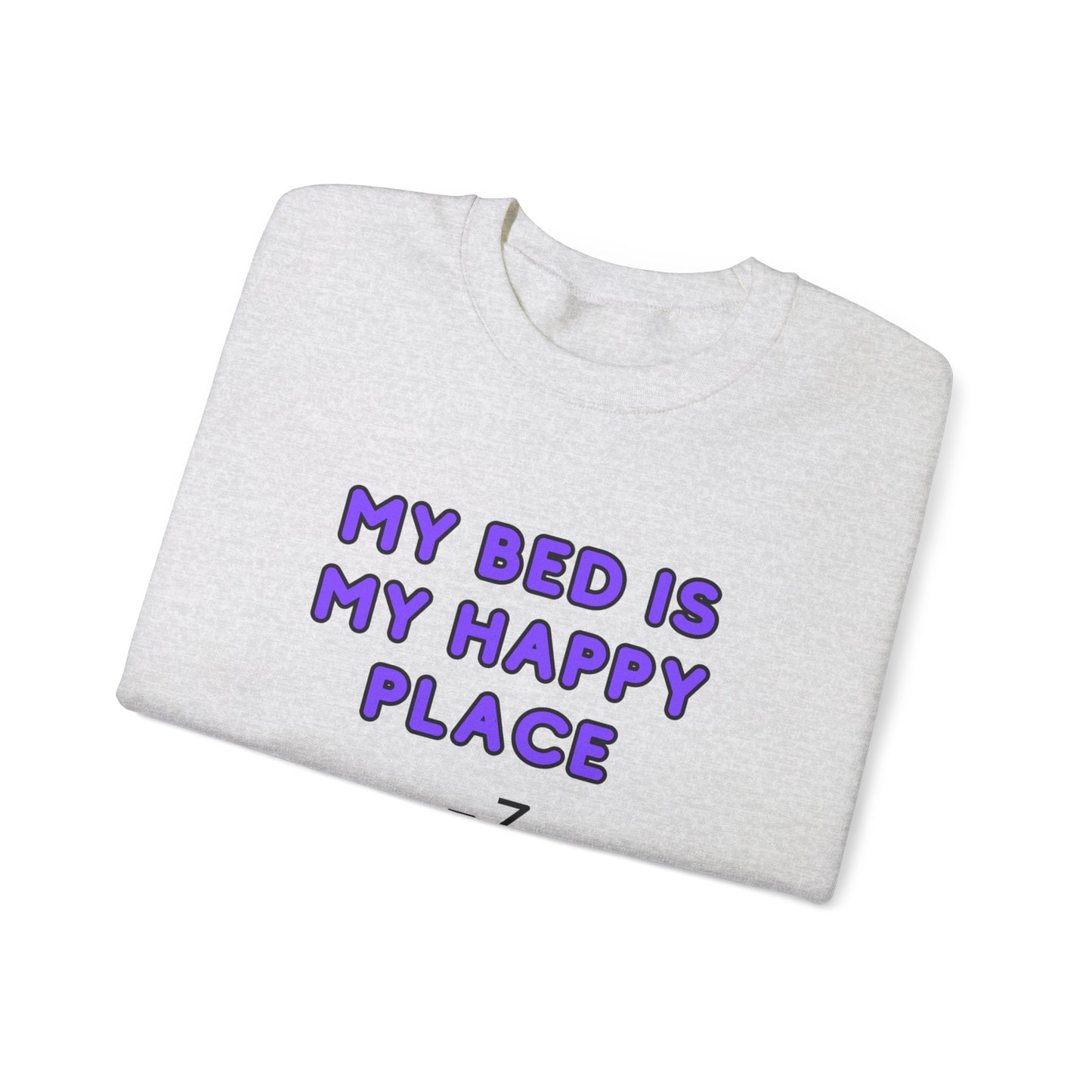 Unisex Heavy Blend™ Crewneck Sweatshirt "My bed is my happy place"