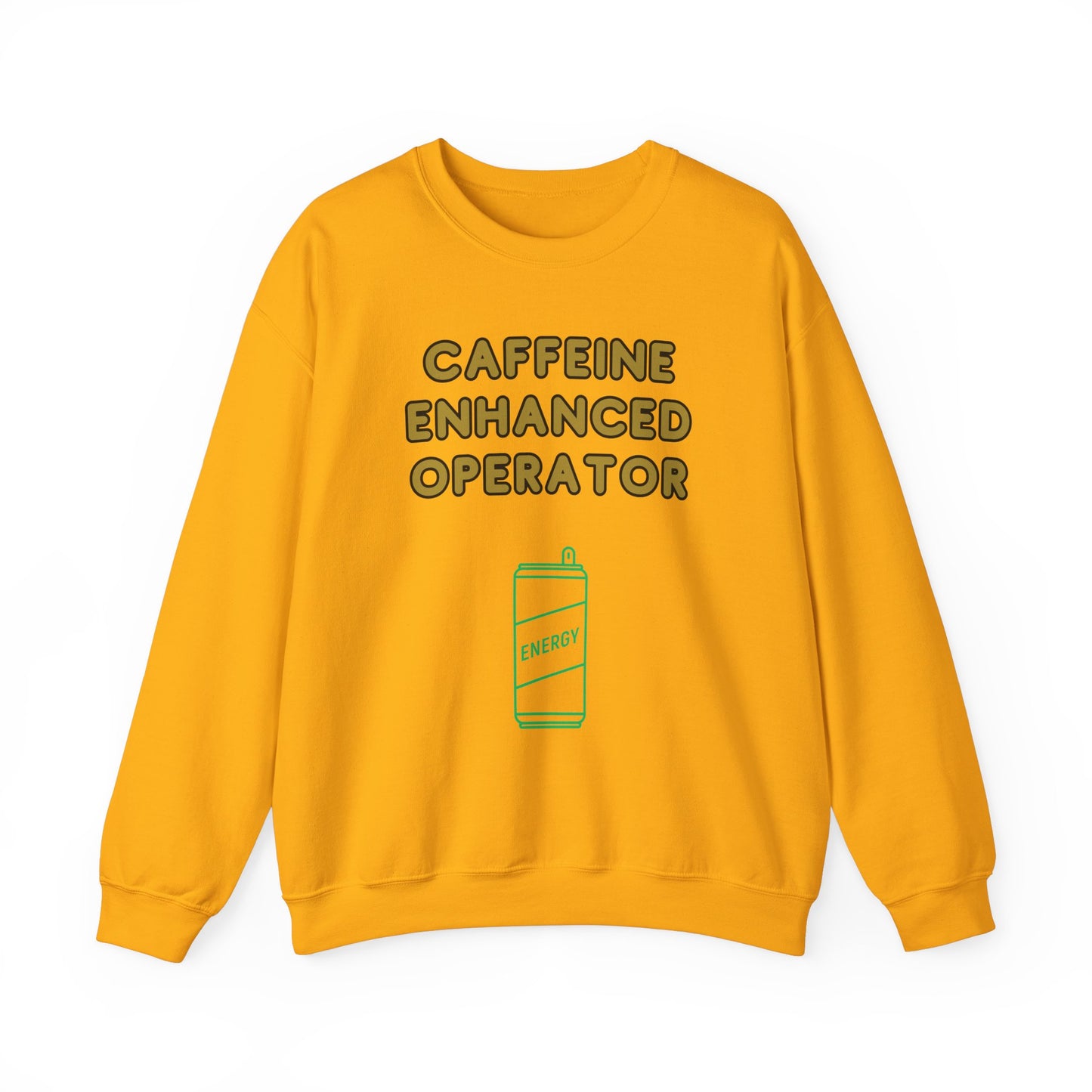 Unisex Heavy Blend™ Crewneck Sweatshirt "Caffeine-Enhanced Operator"