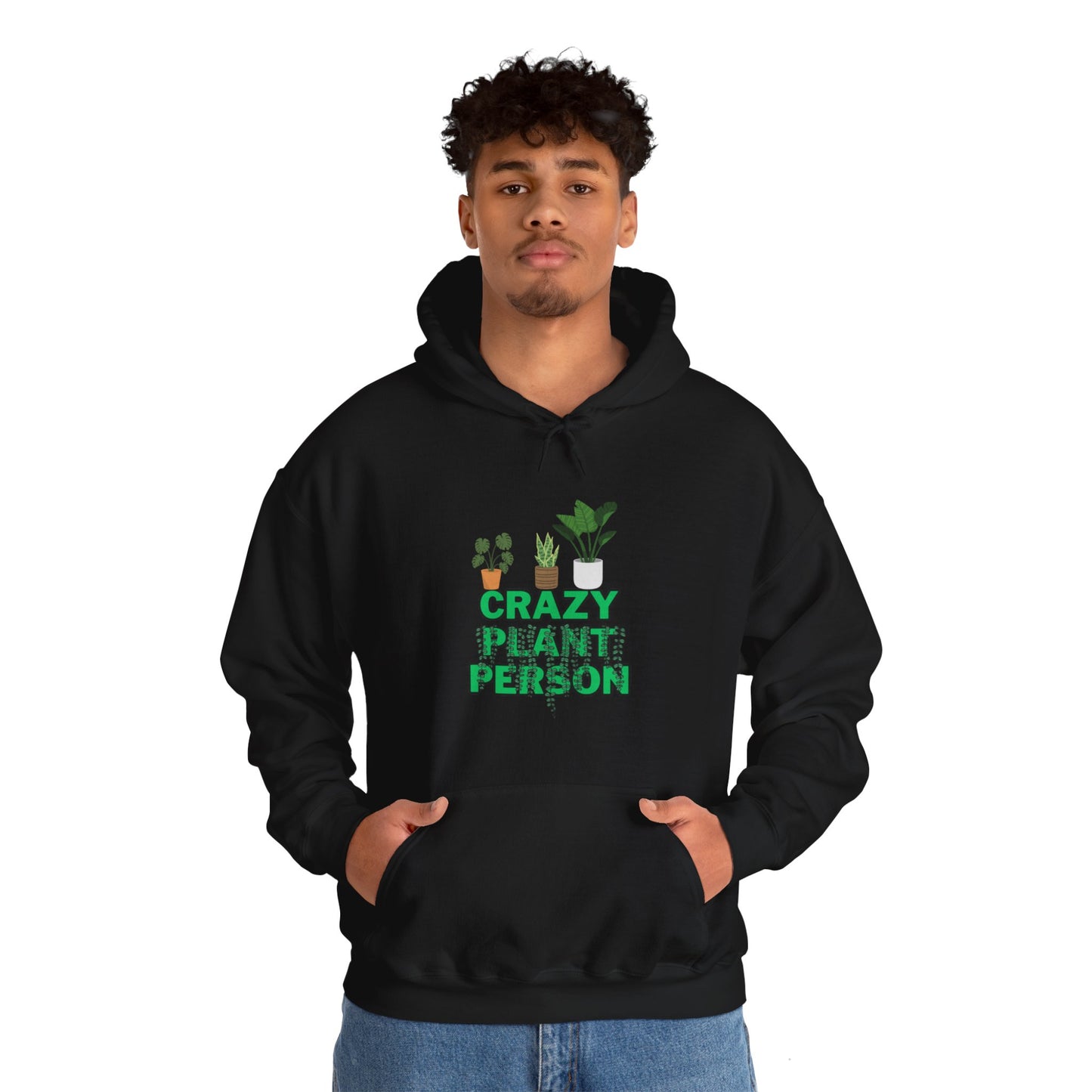 Unisex Heavy Blend™ Hooded Sweatshirt "Crazy plant Person"