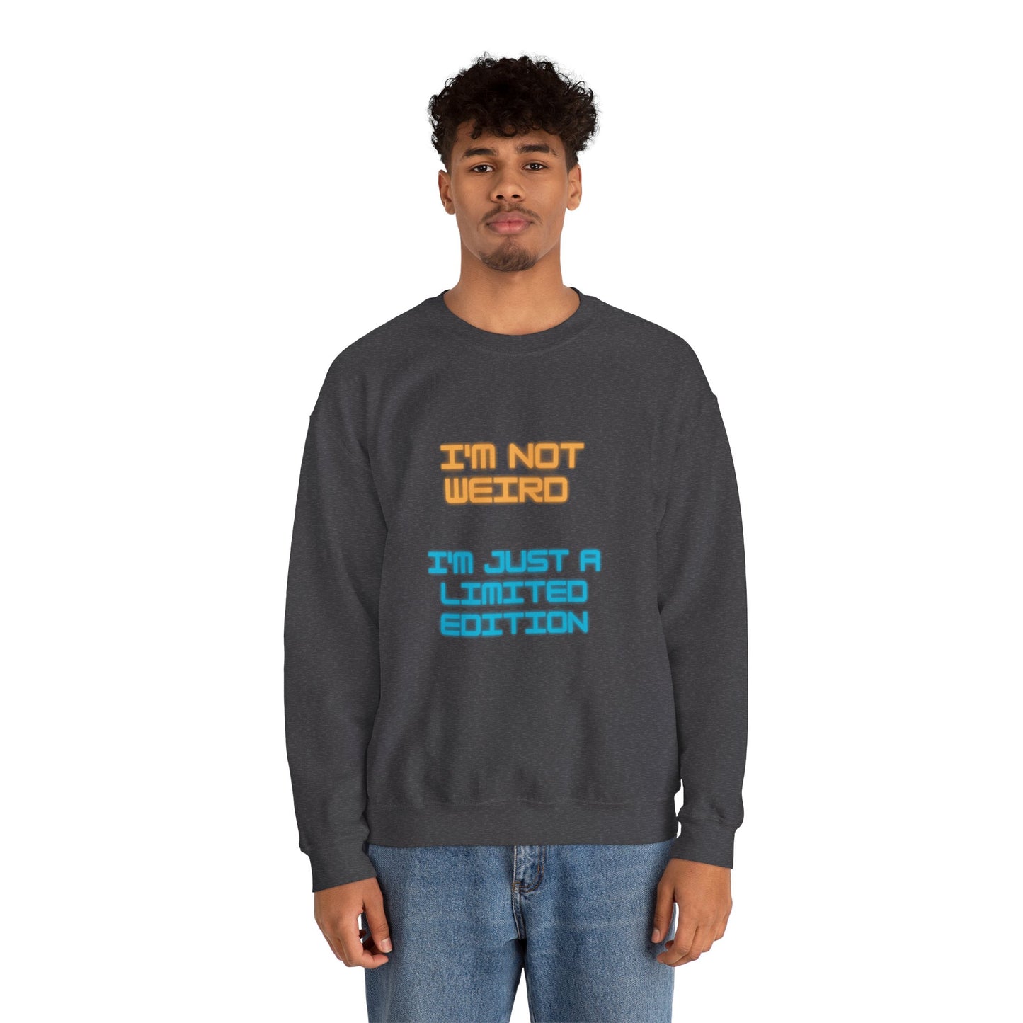 Unisex Heavy Blend™ Crewneck Sweatshirt "I'm not weird I'm just a limited edition"