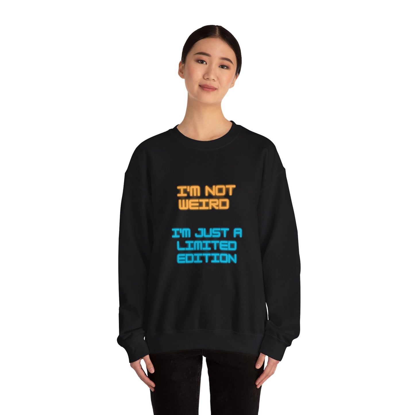 Unisex Heavy Blend™ Crewneck Sweatshirt "I'm not weird I'm just a limited edition"