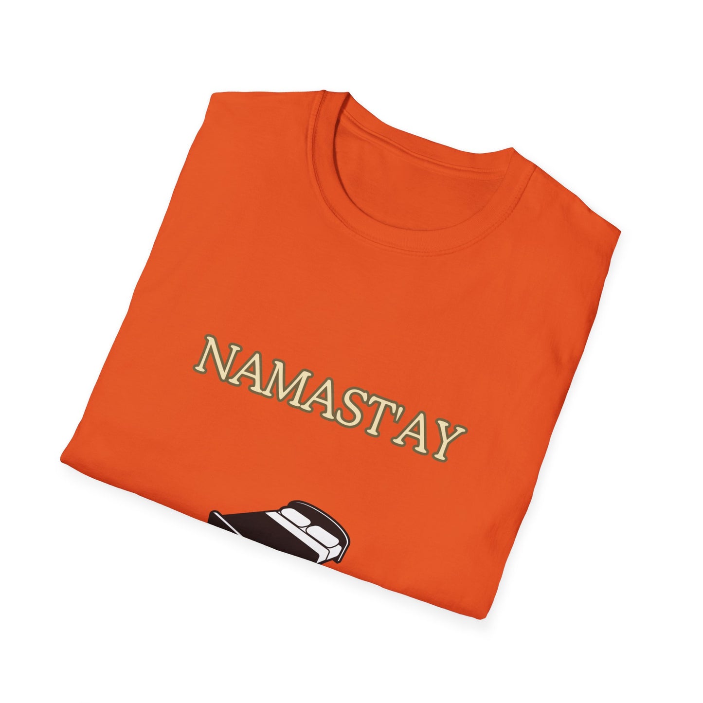 Unisex Softstyle T-Shirt "Namast'ay in bed"