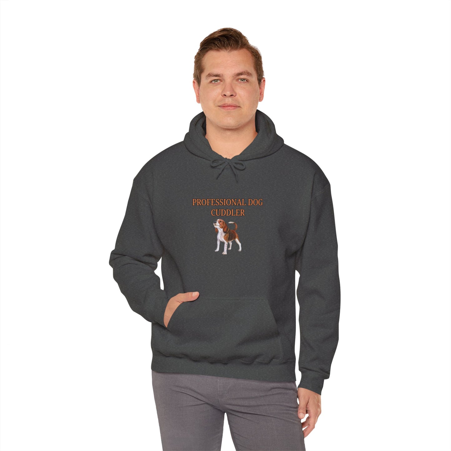 Unisex Heavy Blend™ Hooded Sweatshirt "Professional dog cuddler."