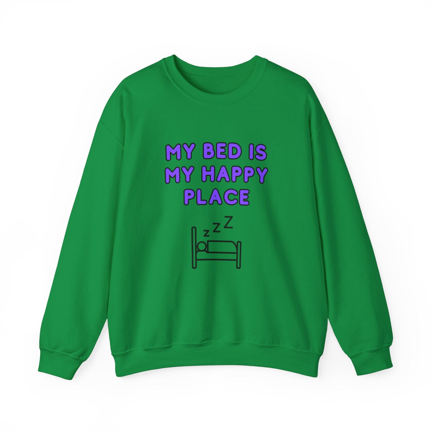 Unisex Heavy Blend™ Crewneck Sweatshirt "My bed is my happy place"