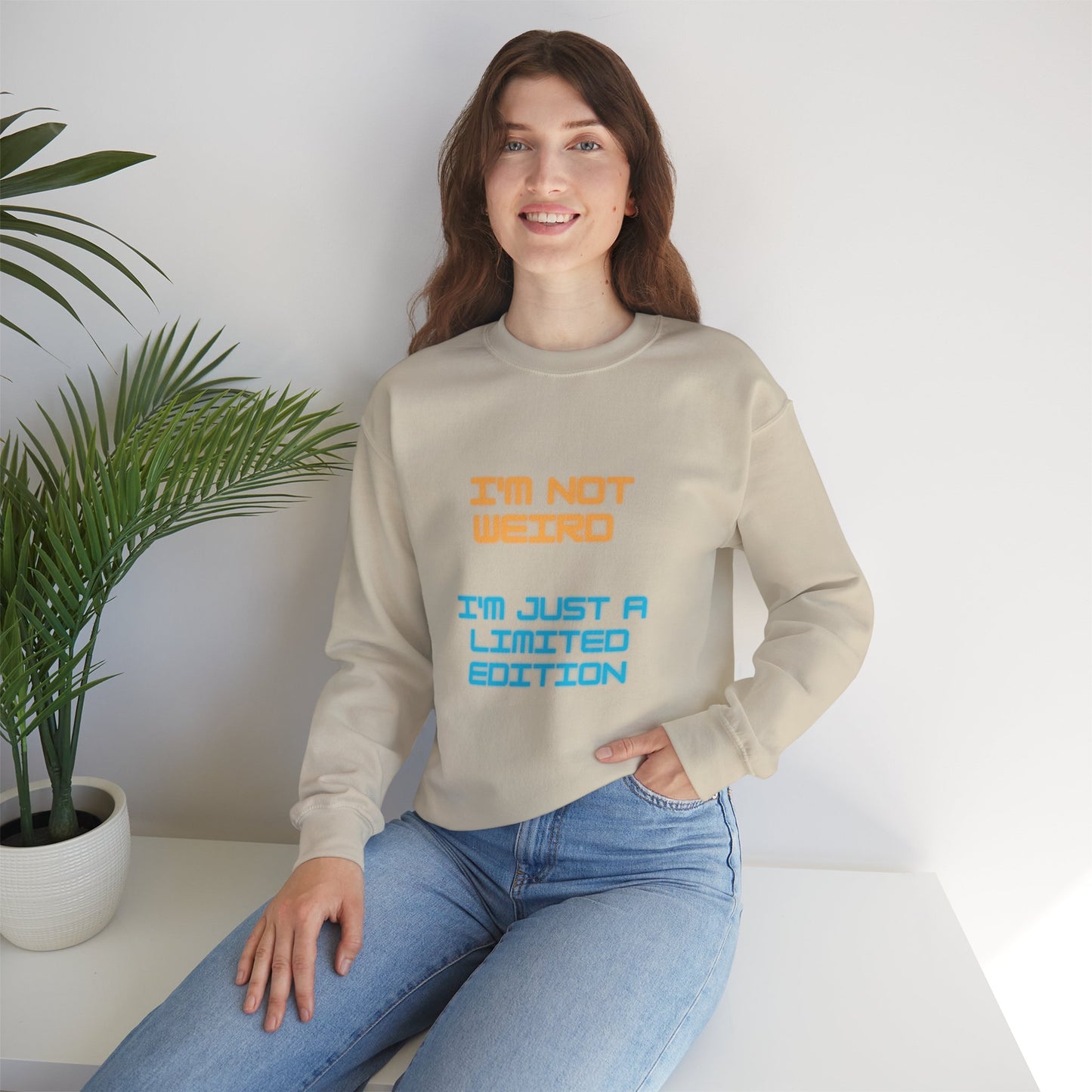 Unisex Heavy Blend™ Crewneck Sweatshirt "I'm not weird I'm just a limited edition"