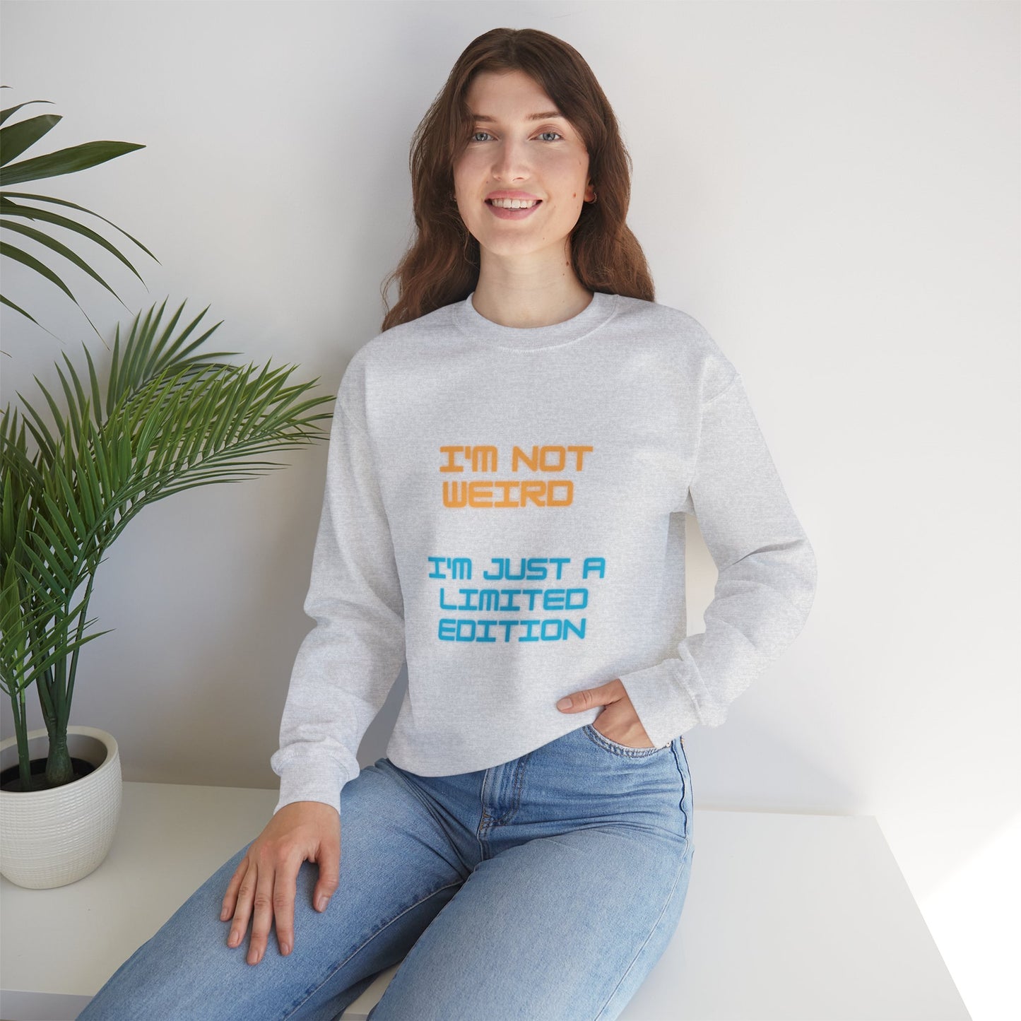 Unisex Heavy Blend™ Crewneck Sweatshirt "I'm not weird I'm just a limited edition"