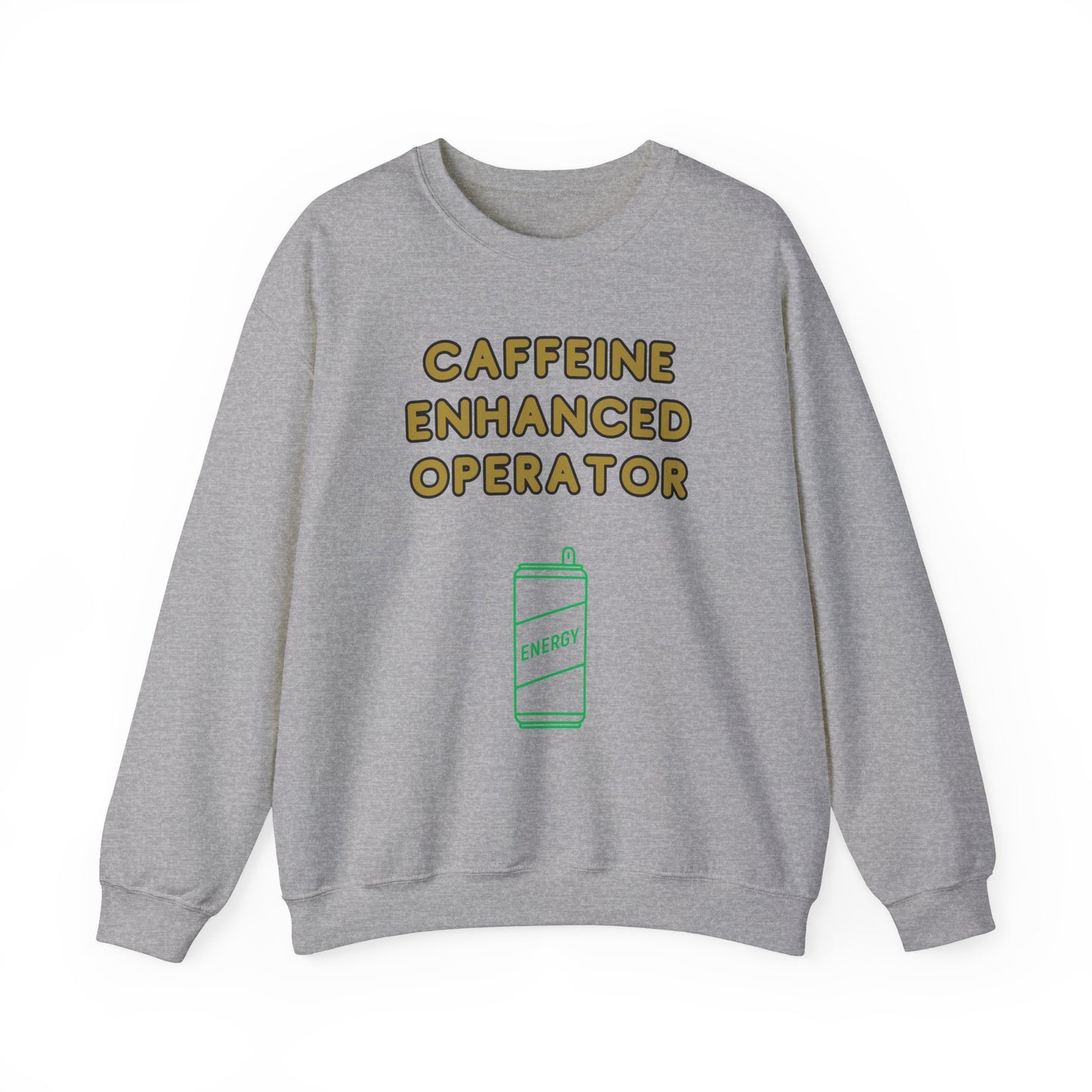 Unisex Heavy Blend™ Crewneck Sweatshirt "Caffeine-Enhanced Operator"