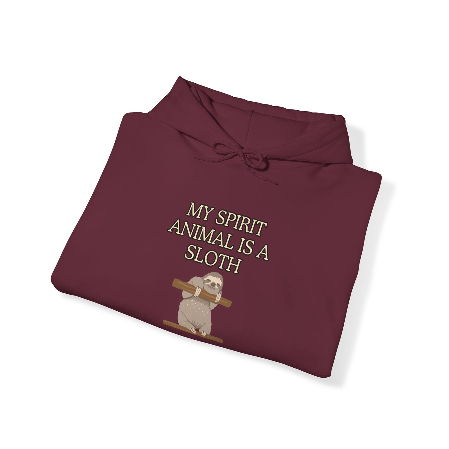 Unisex Heavy Blend™ Hooded Sweatshirt "My spirit animal is a sloth."