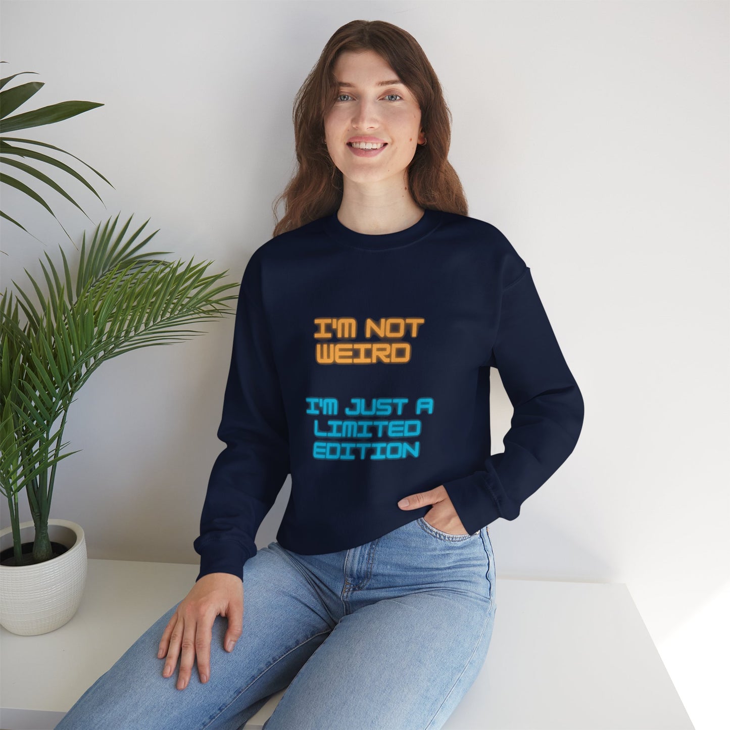 Unisex Heavy Blend™ Crewneck Sweatshirt "I'm not weird I'm just a limited edition"