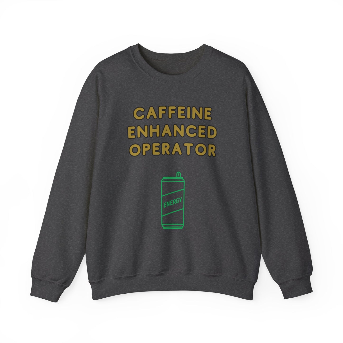 Unisex Heavy Blend™ Crewneck Sweatshirt "Caffeine-Enhanced Operator"