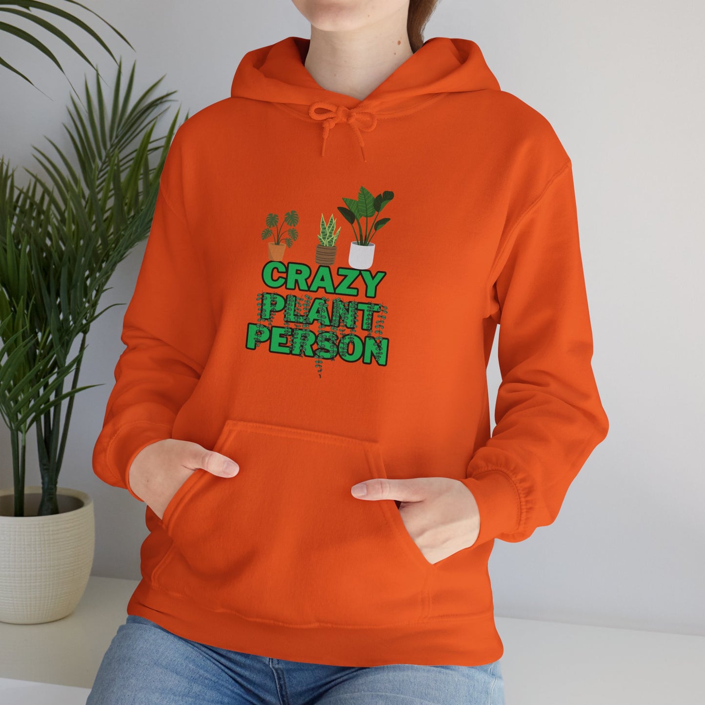 Unisex Heavy Blend™ Hooded Sweatshirt "Crazy plant Person"