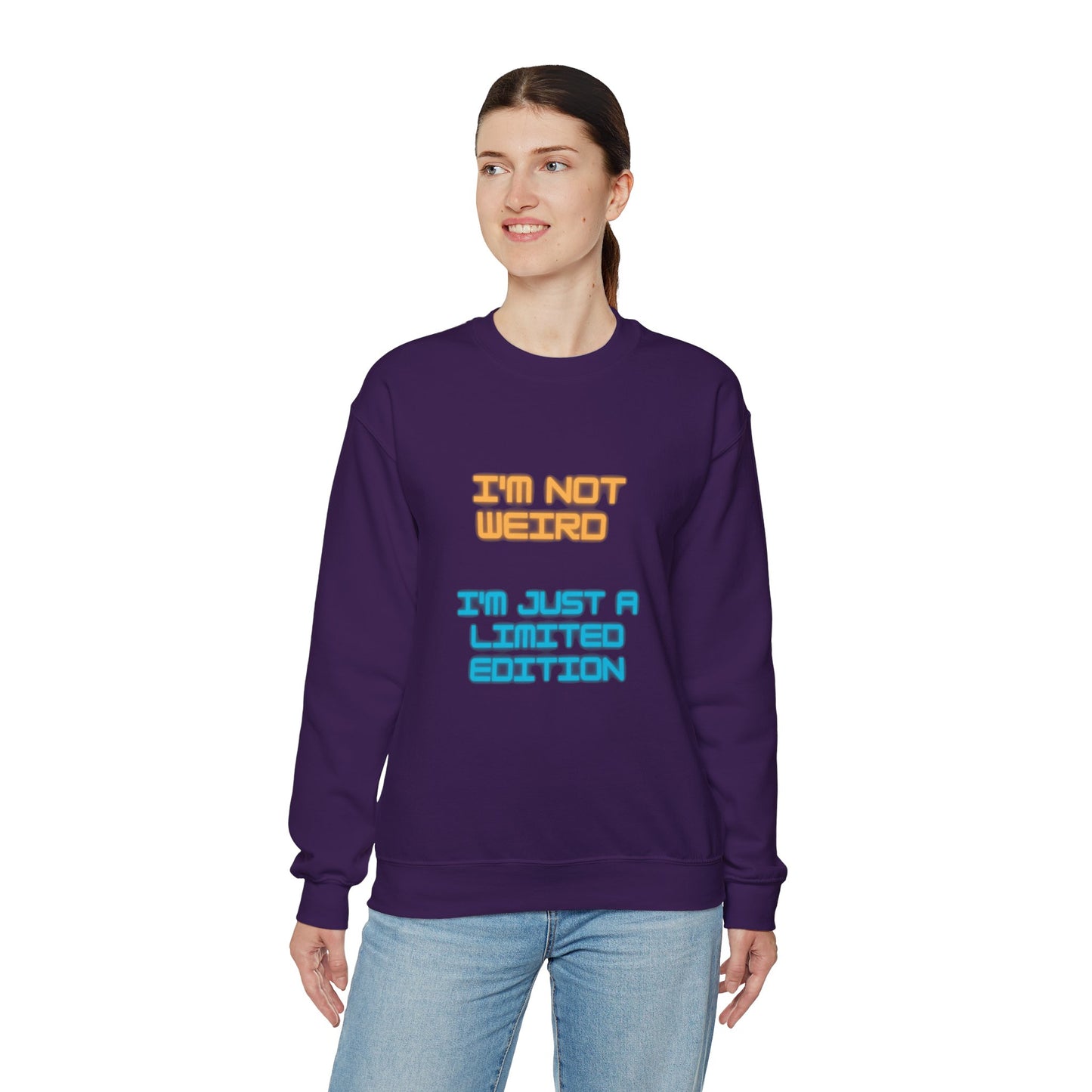 Unisex Heavy Blend™ Crewneck Sweatshirt "I'm not weird I'm just a limited edition"