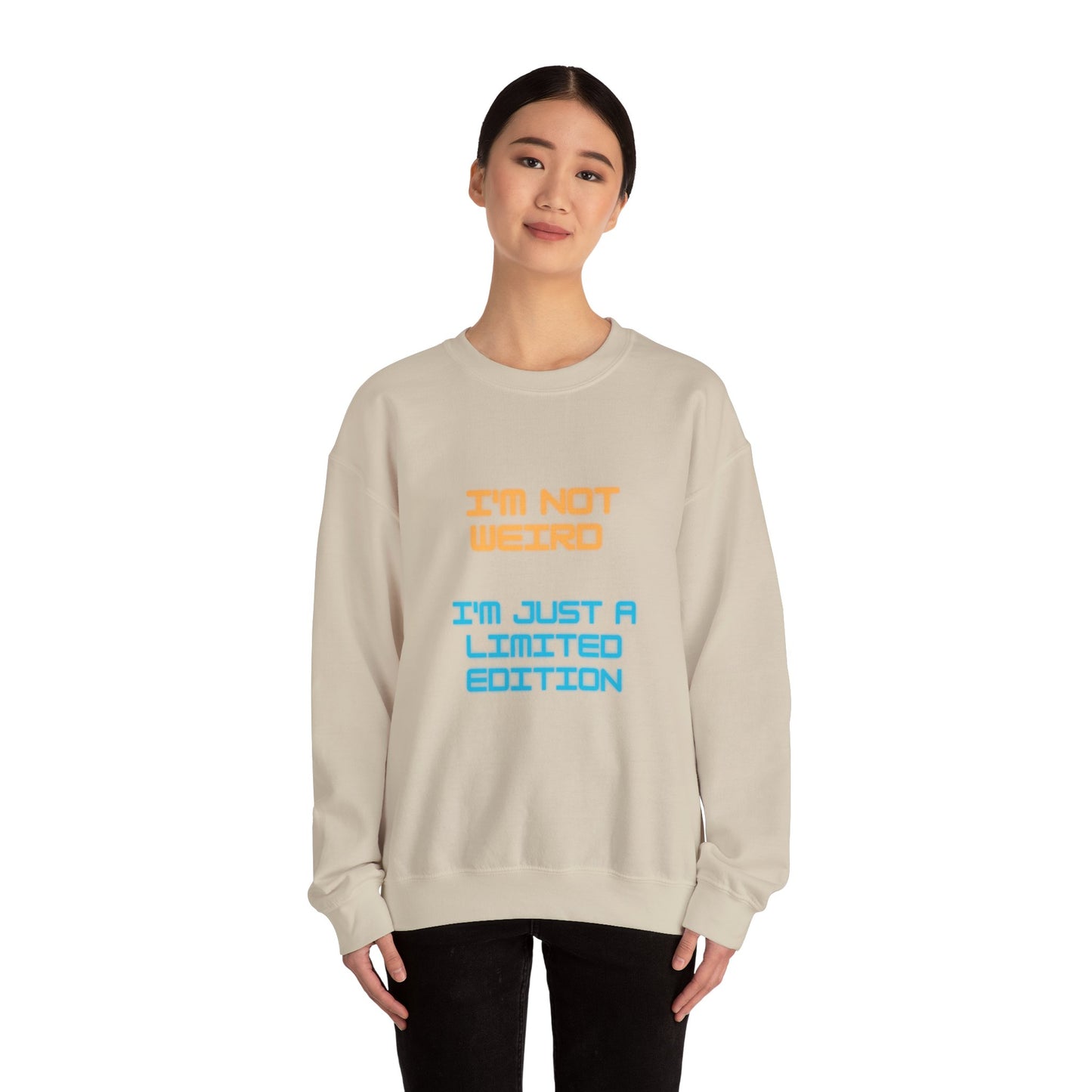 Unisex Heavy Blend™ Crewneck Sweatshirt "I'm not weird I'm just a limited edition"