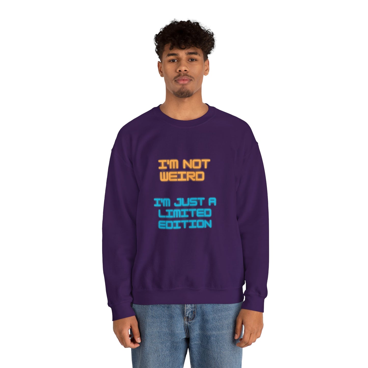 Unisex Heavy Blend™ Crewneck Sweatshirt "I'm not weird I'm just a limited edition"