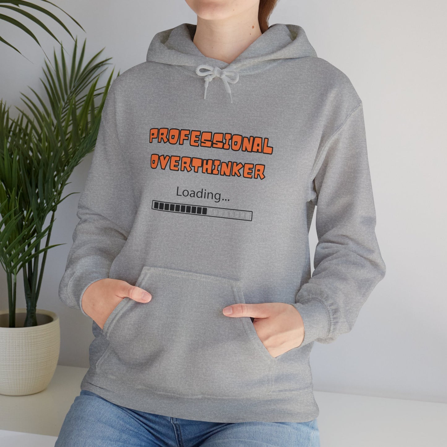 Unisex Heavy Blend™ Hooded Sweatshirt "Professional overthinker."