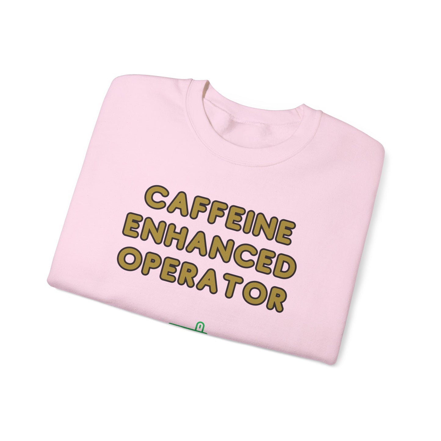 Unisex Heavy Blend™ Crewneck Sweatshirt "Caffeine-Enhanced Operator"