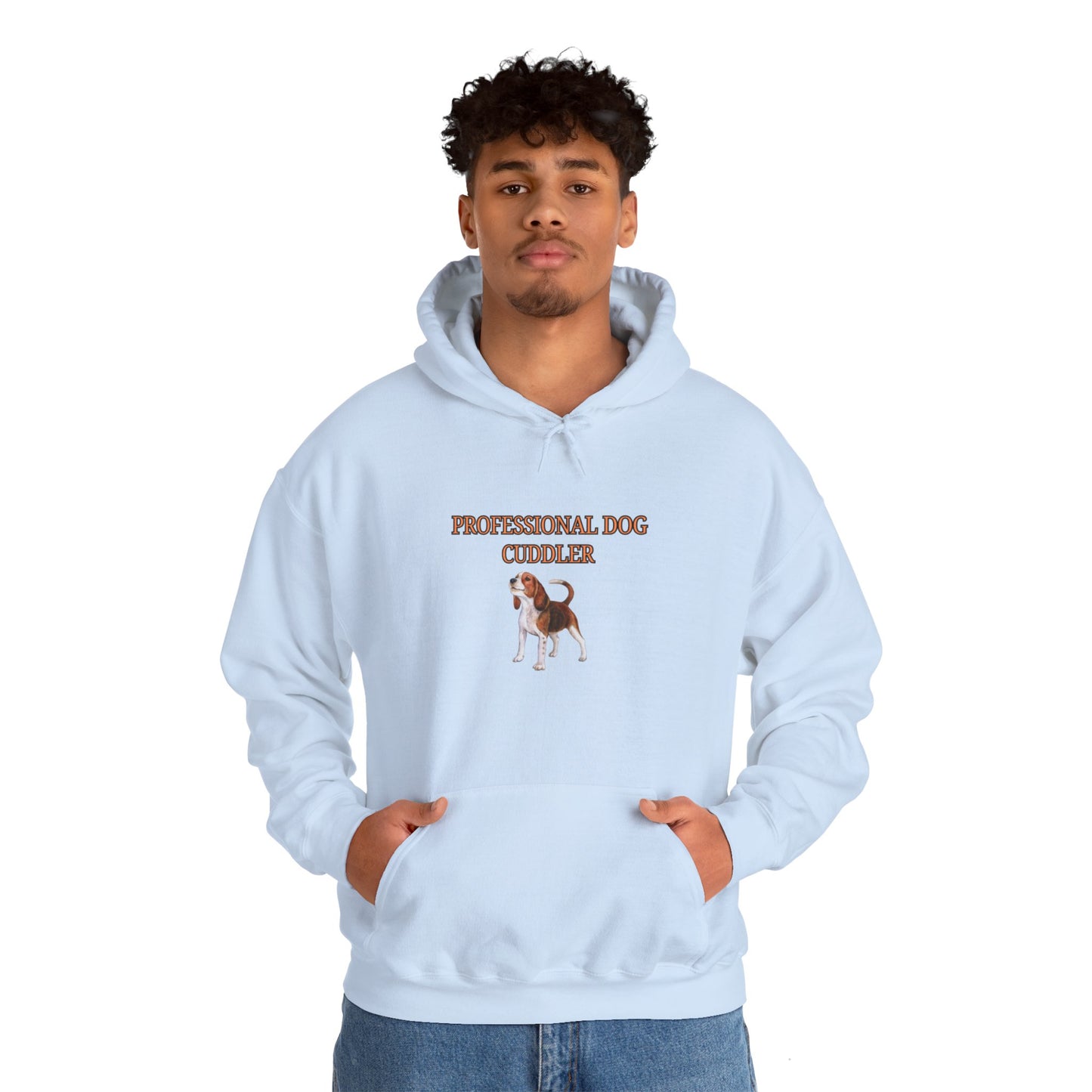 Unisex Heavy Blend™ Hooded Sweatshirt "Professional dog cuddler."