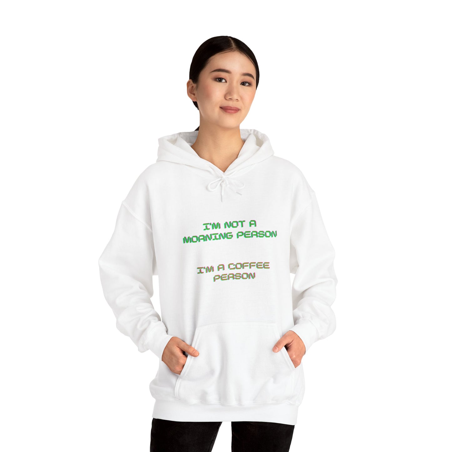 Unisex Heavy Blend™ Hooded Sweatshirt "I'm not a morning person, I'm a coffee person"