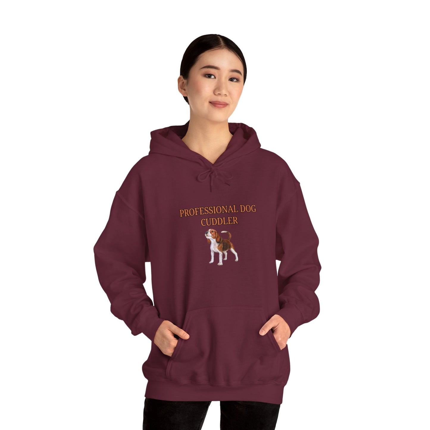 Unisex Heavy Blend™ Hooded Sweatshirt "Professional dog cuddler."