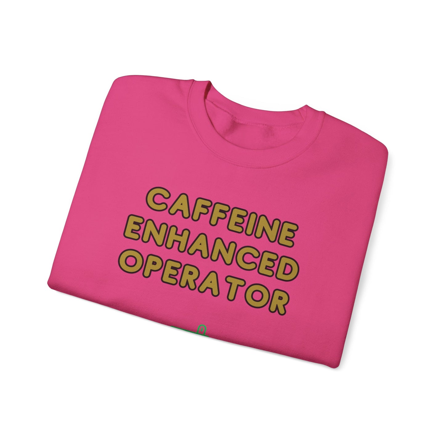 Unisex Heavy Blend™ Crewneck Sweatshirt "Caffeine-Enhanced Operator"