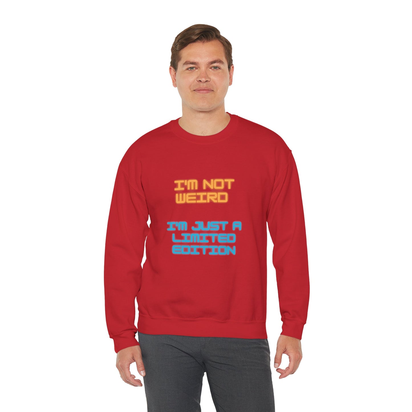 Unisex Heavy Blend™ Crewneck Sweatshirt "I'm not weird I'm just a limited edition"