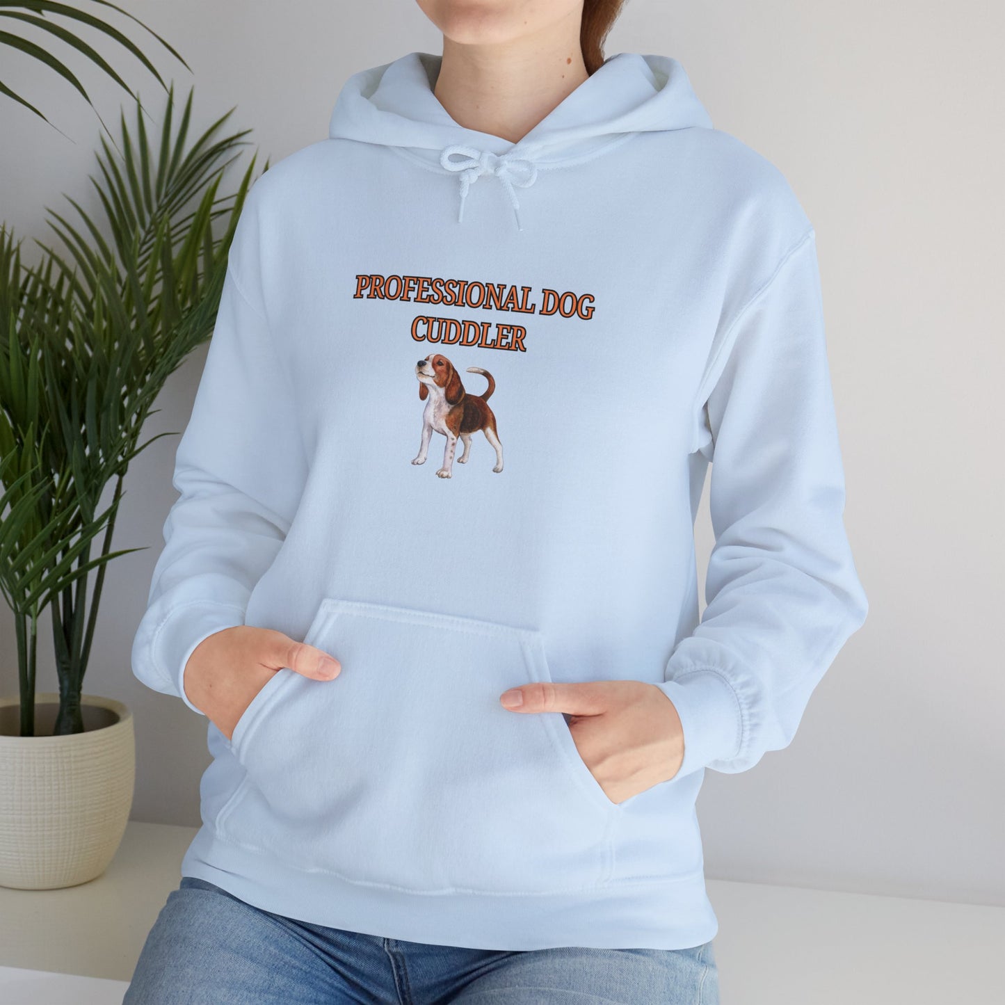 Unisex Heavy Blend™ Hooded Sweatshirt "Professional dog cuddler."