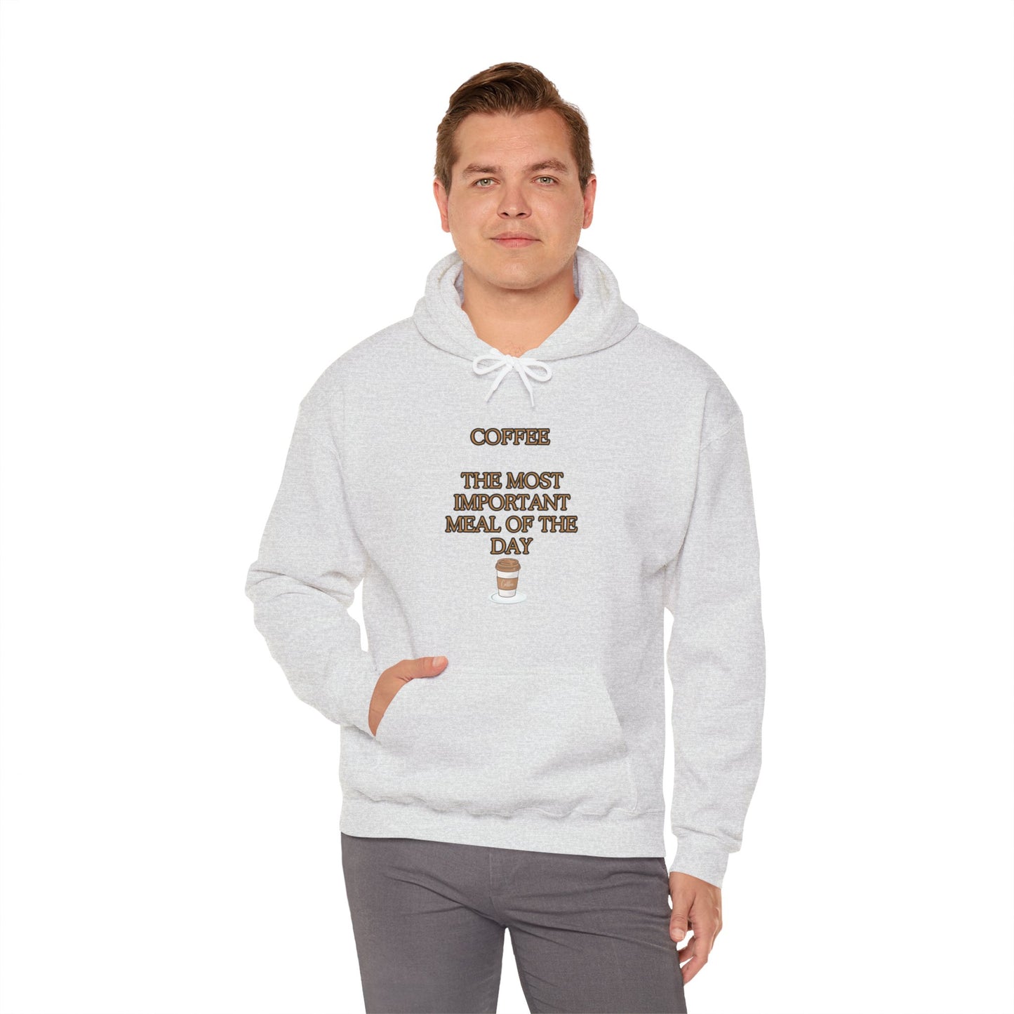 Unisex Heavy Blend™ Hooded Sweatshirt "Coffee: The most important meal of the day."