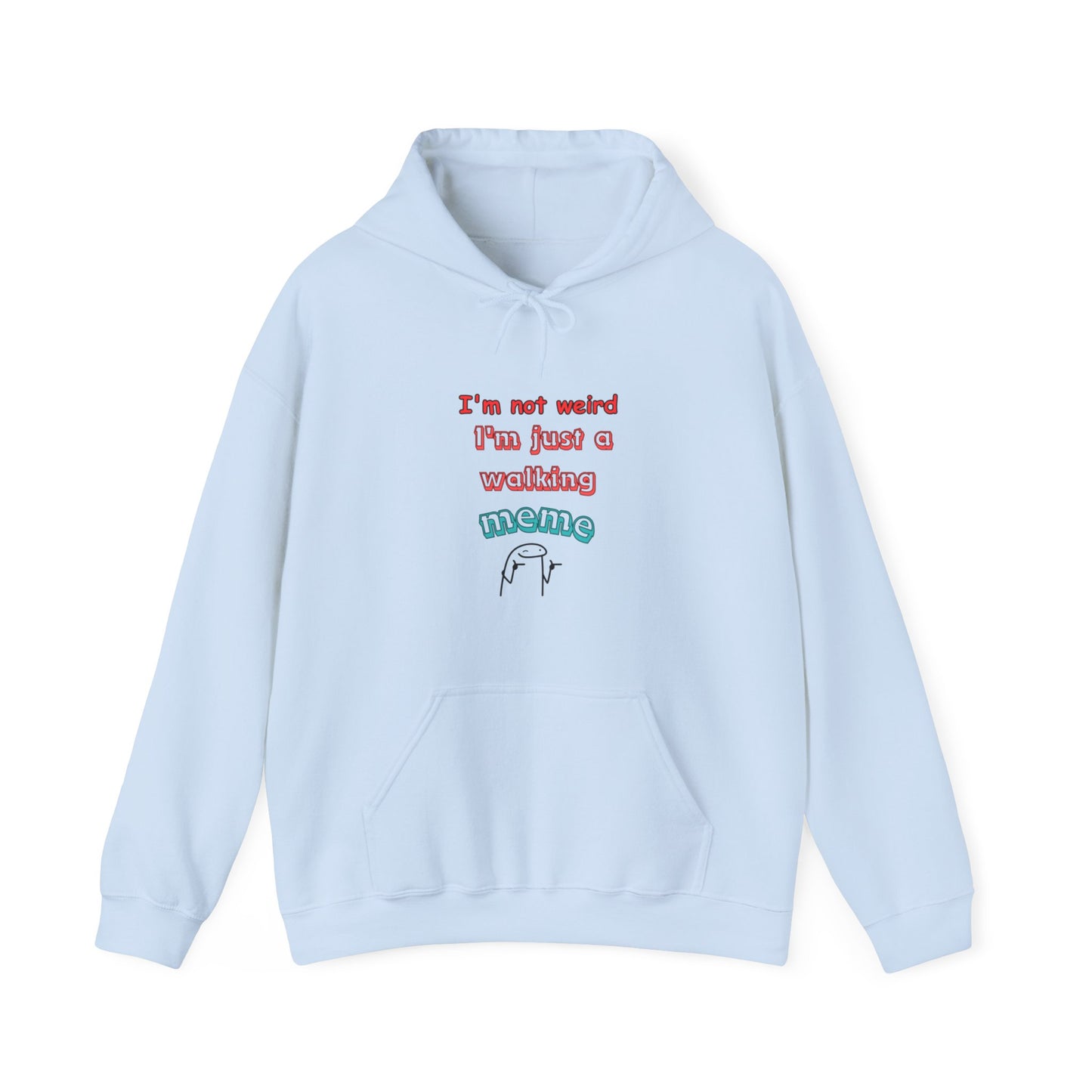 Unisex Heavy Blend™ Hooded Sweatshirt "I'm not weird, I'm just a walking meme"