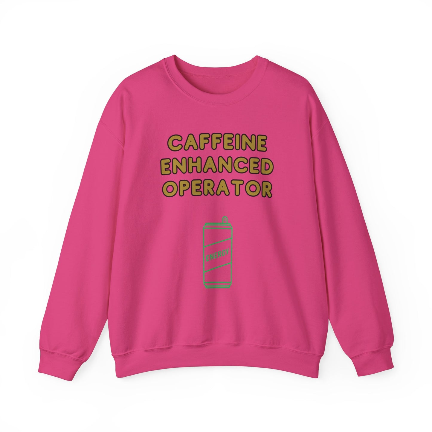 Unisex Heavy Blend™ Crewneck Sweatshirt "Caffeine-Enhanced Operator"