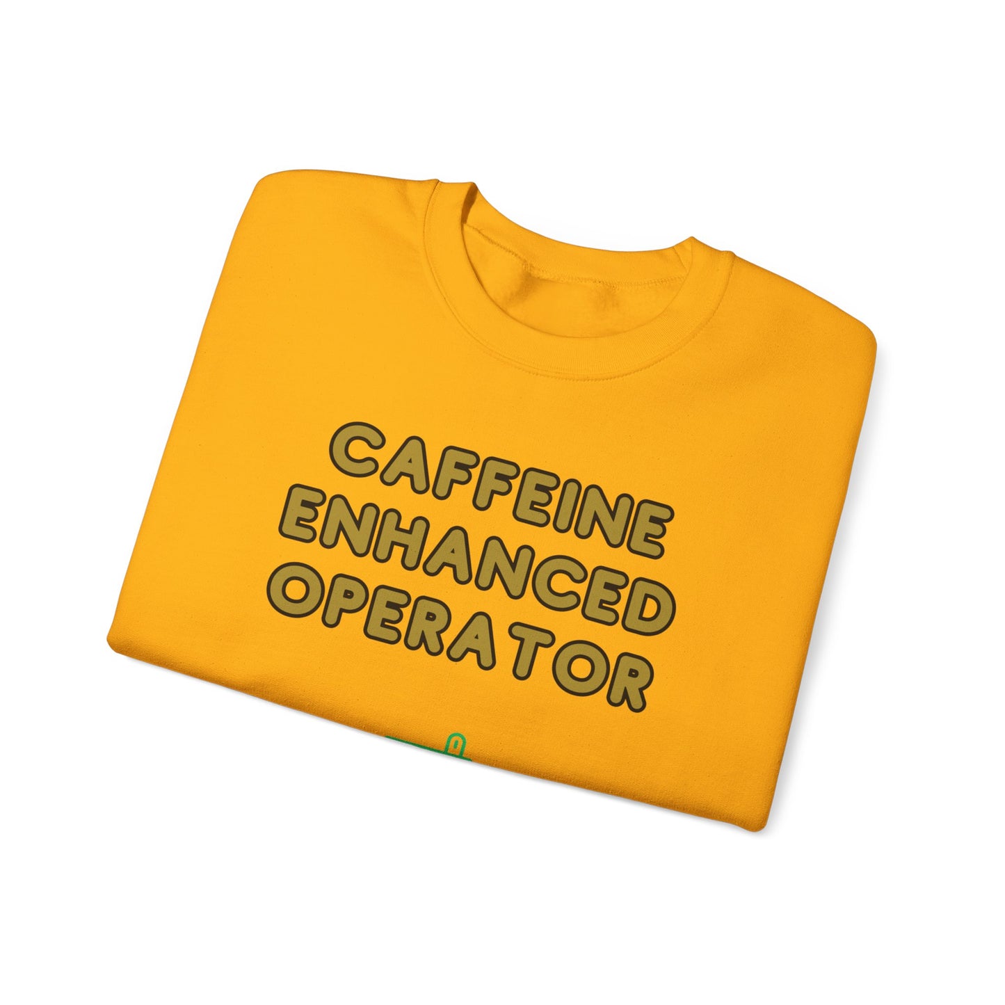 Unisex Heavy Blend™ Crewneck Sweatshirt "Caffeine-Enhanced Operator"