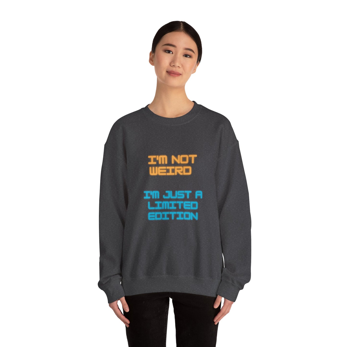 Unisex Heavy Blend™ Crewneck Sweatshirt "I'm not weird I'm just a limited edition"