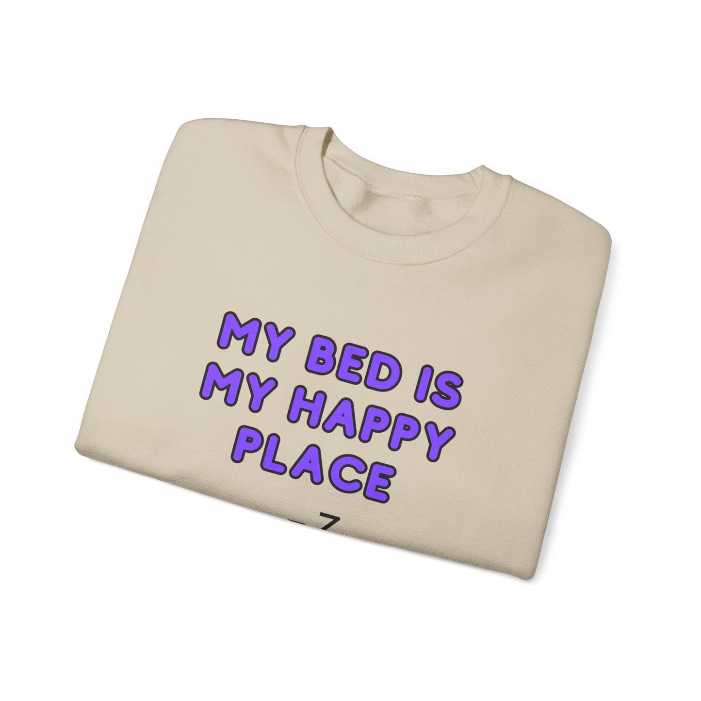 Unisex Heavy Blend™ Crewneck Sweatshirt "My bed is my happy place"