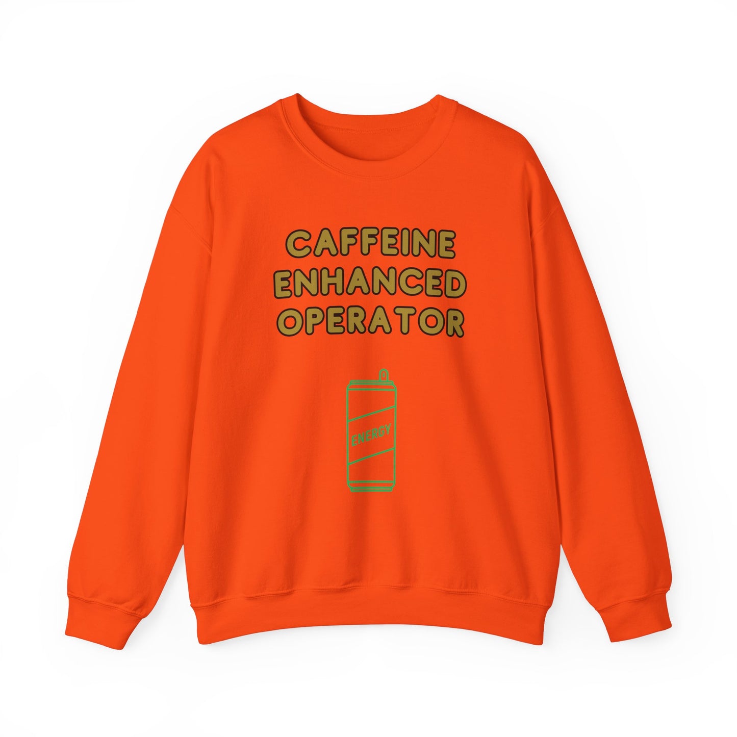 Unisex Heavy Blend™ Crewneck Sweatshirt "Caffeine-Enhanced Operator"