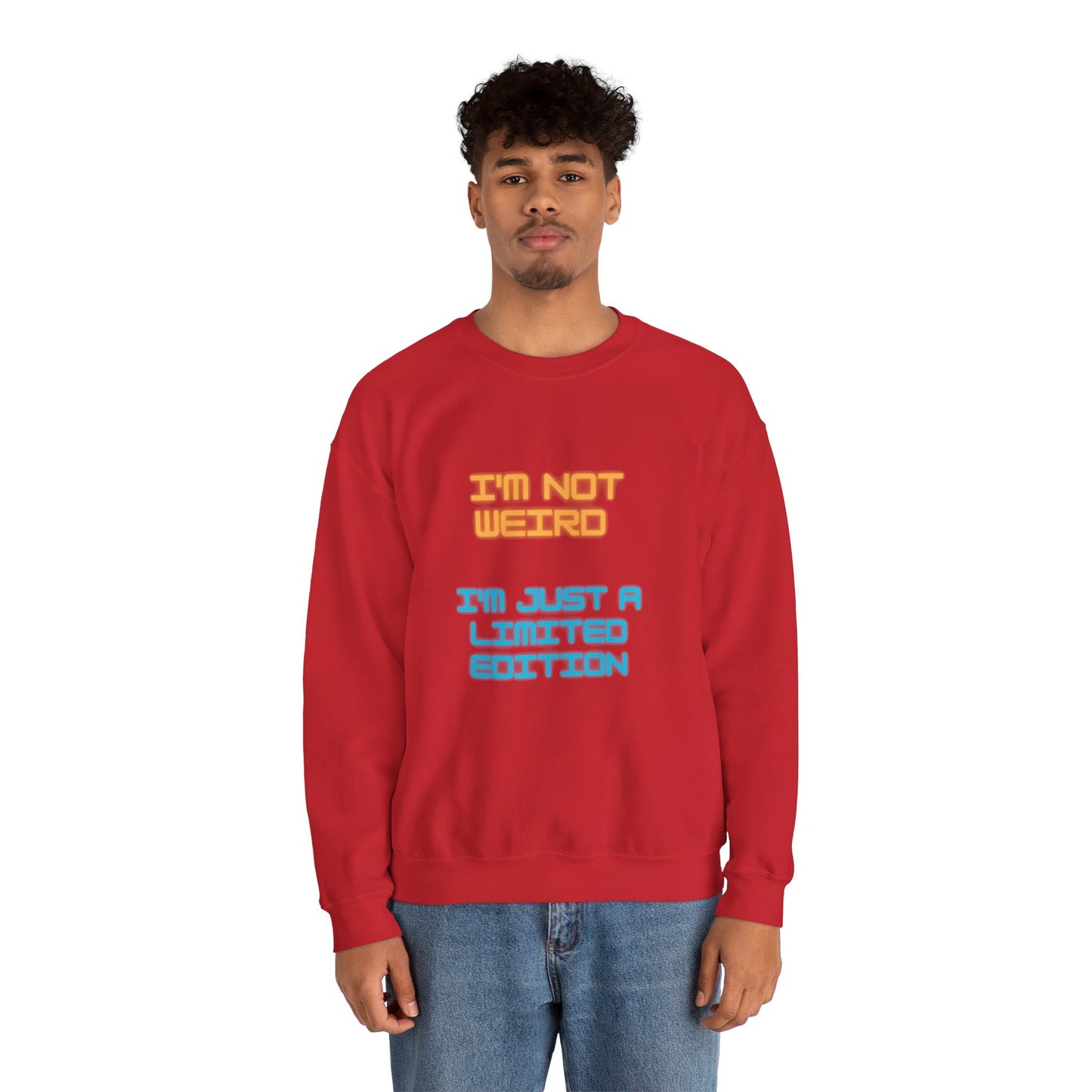 Unisex Heavy Blend™ Crewneck Sweatshirt "I'm not weird I'm just a limited edition"