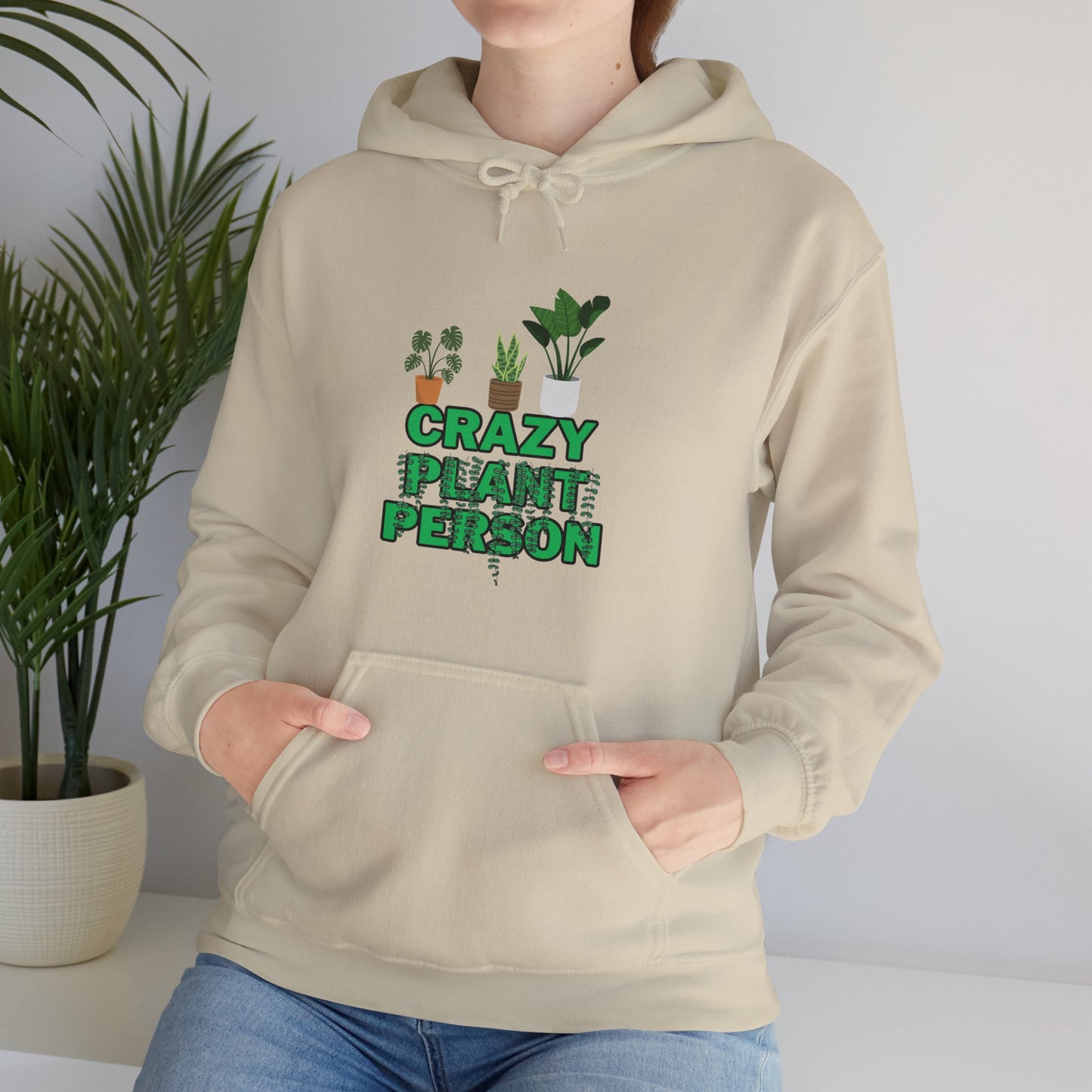 Unisex Heavy Blend™ Hooded Sweatshirt "Crazy plant Person"