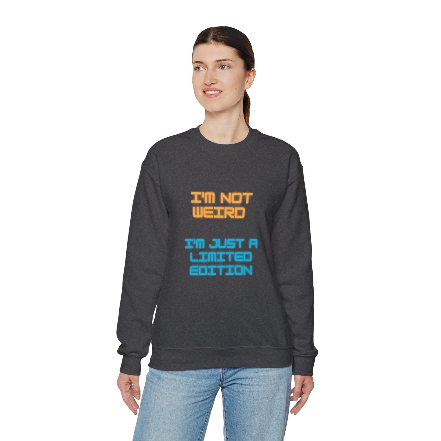 Unisex Heavy Blend™ Crewneck Sweatshirt "I'm not weird I'm just a limited edition"