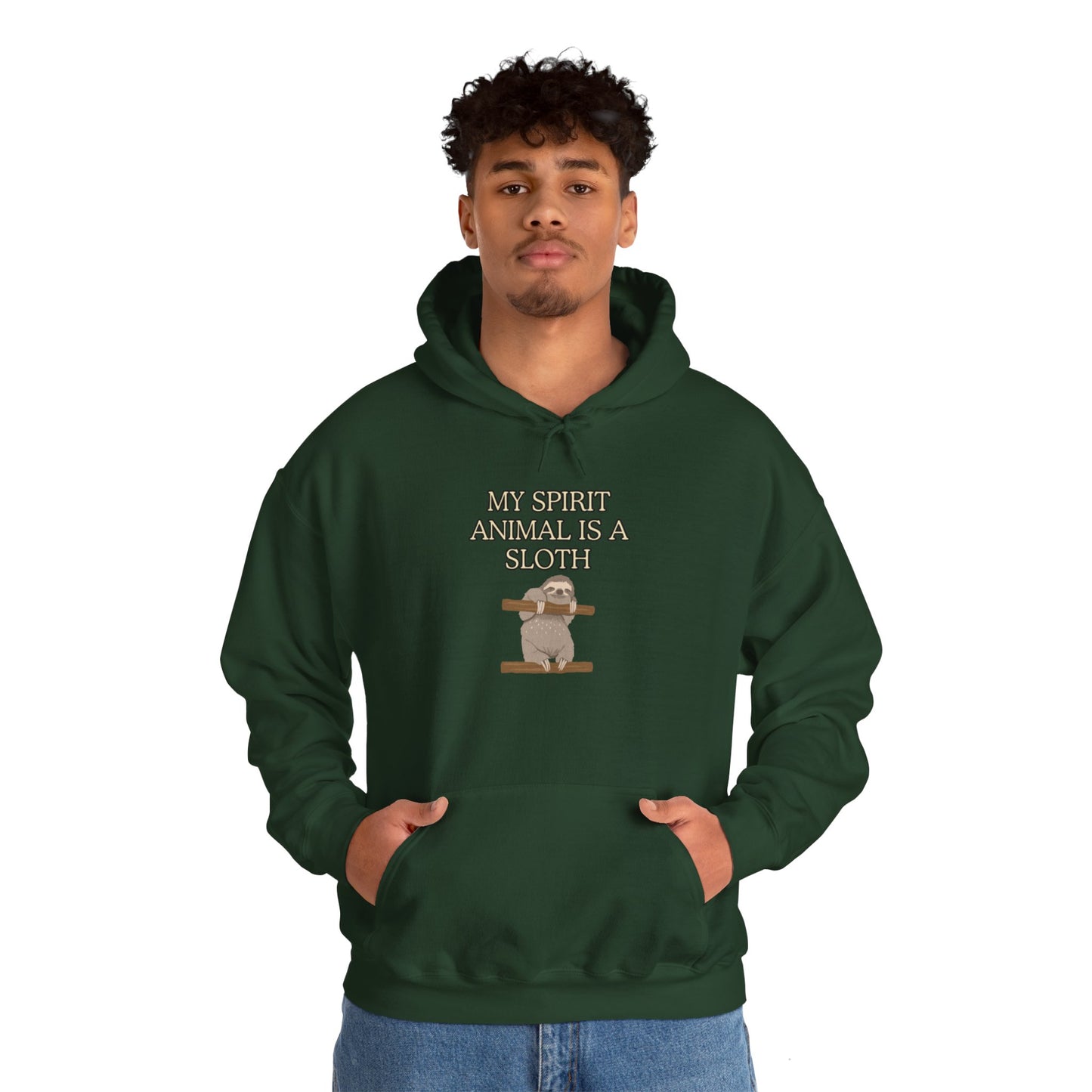 Unisex Heavy Blend™ Hooded Sweatshirt "My spirit animal is a sloth."