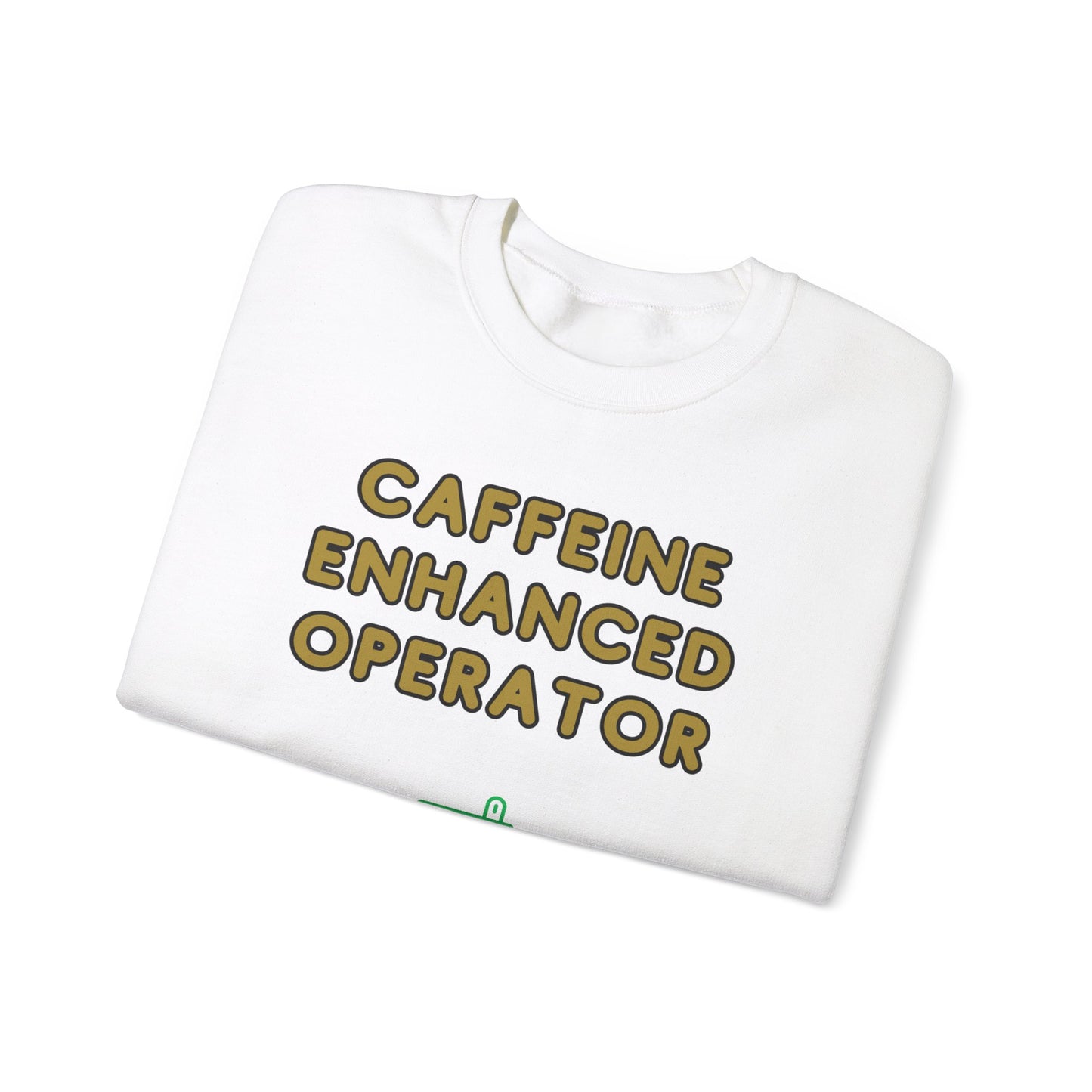 Unisex Heavy Blend™ Crewneck Sweatshirt "Caffeine-Enhanced Operator"