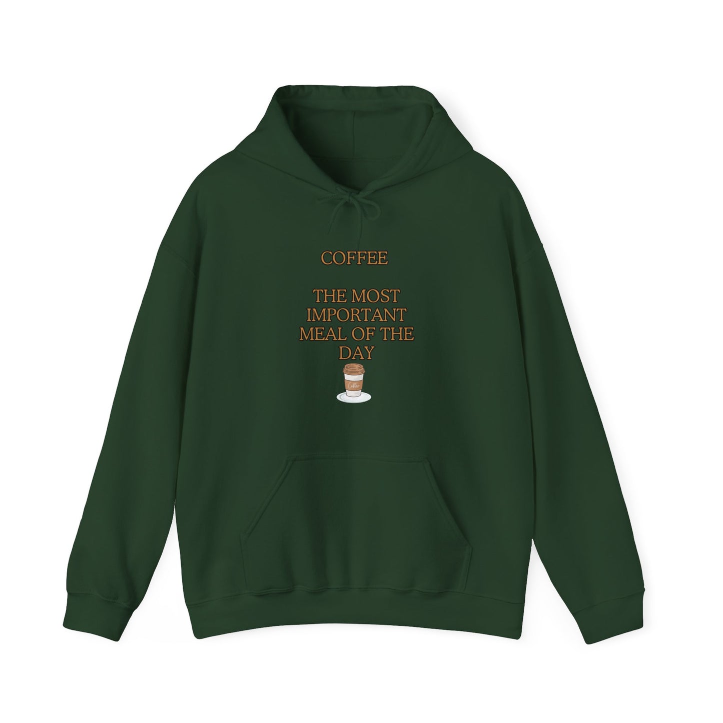 Unisex Heavy Blend™ Hooded Sweatshirt "Coffee: The most important meal of the day."