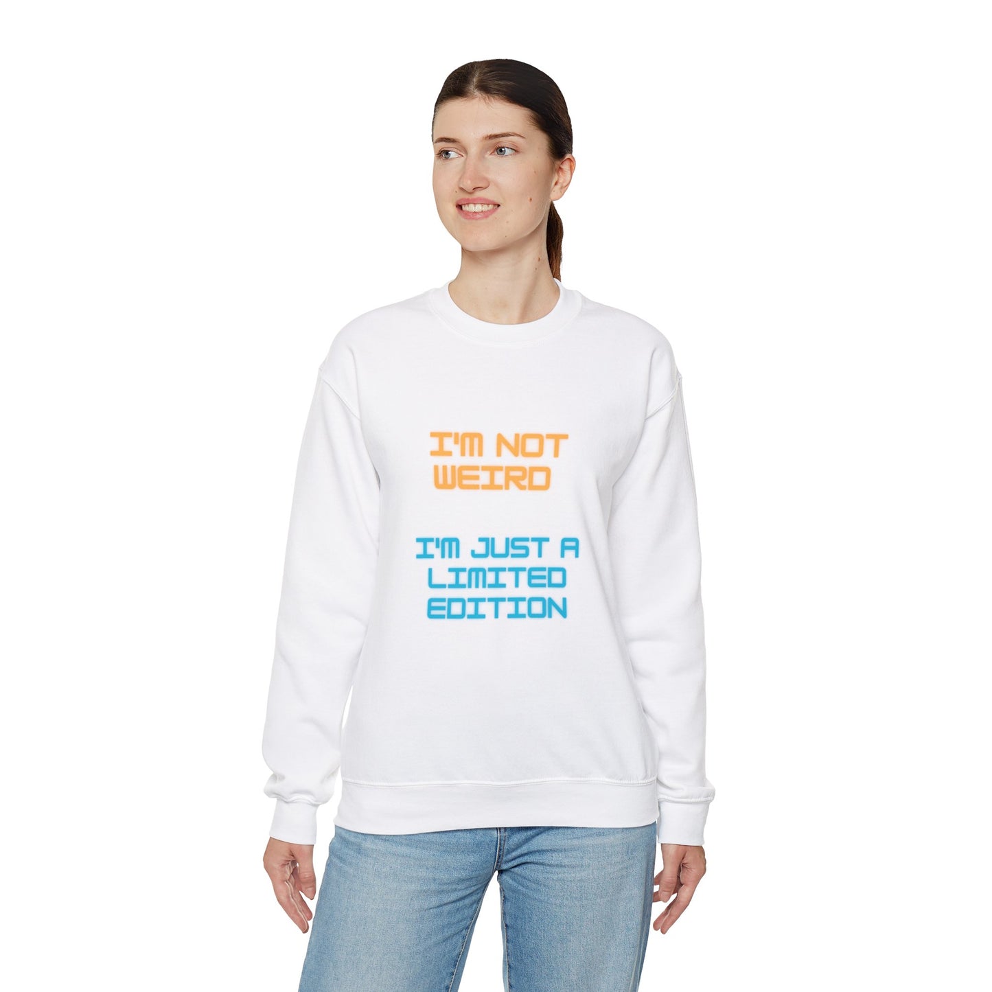 Unisex Heavy Blend™ Crewneck Sweatshirt "I'm not weird I'm just a limited edition"