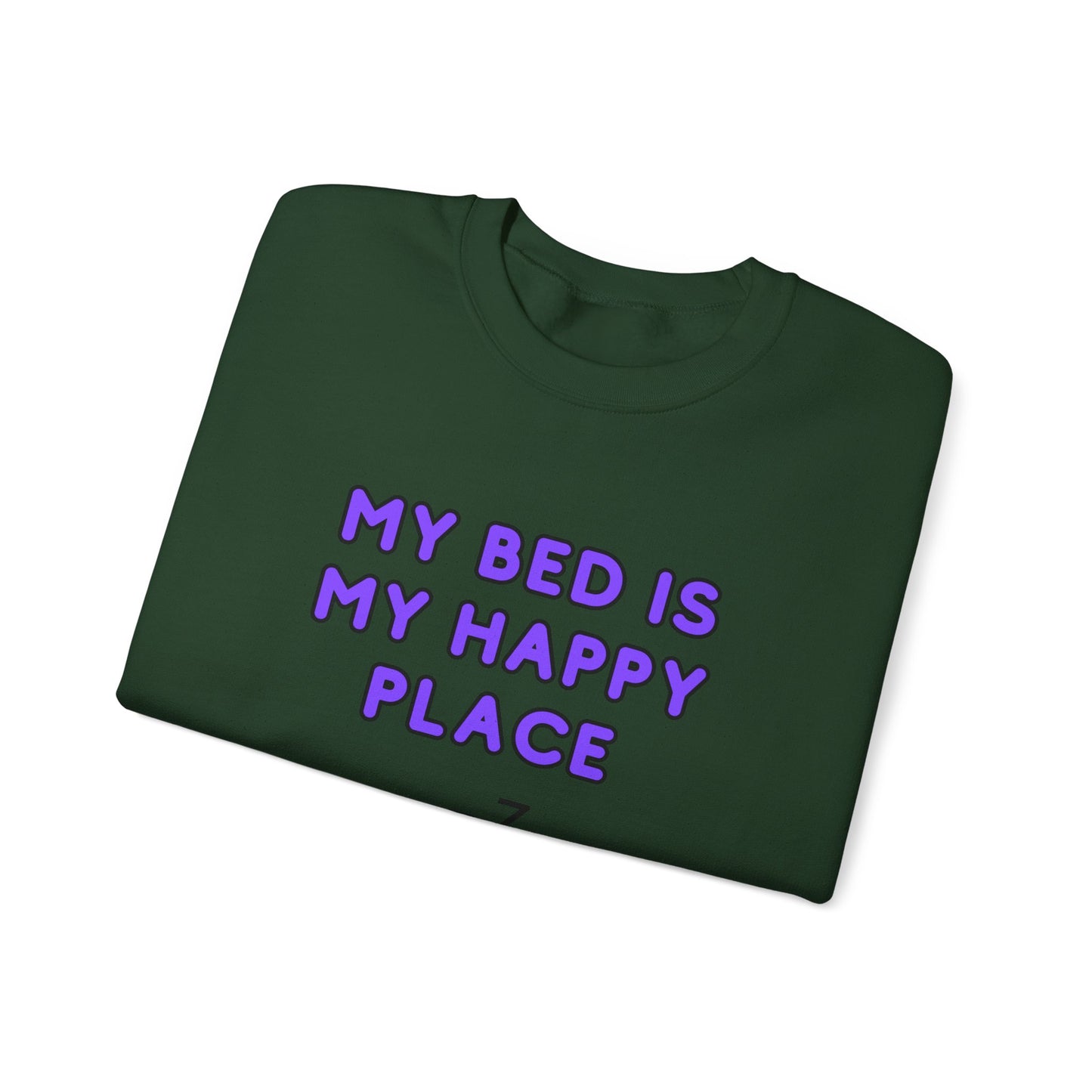 Unisex Heavy Blend™ Crewneck Sweatshirt "My bed is my happy place"