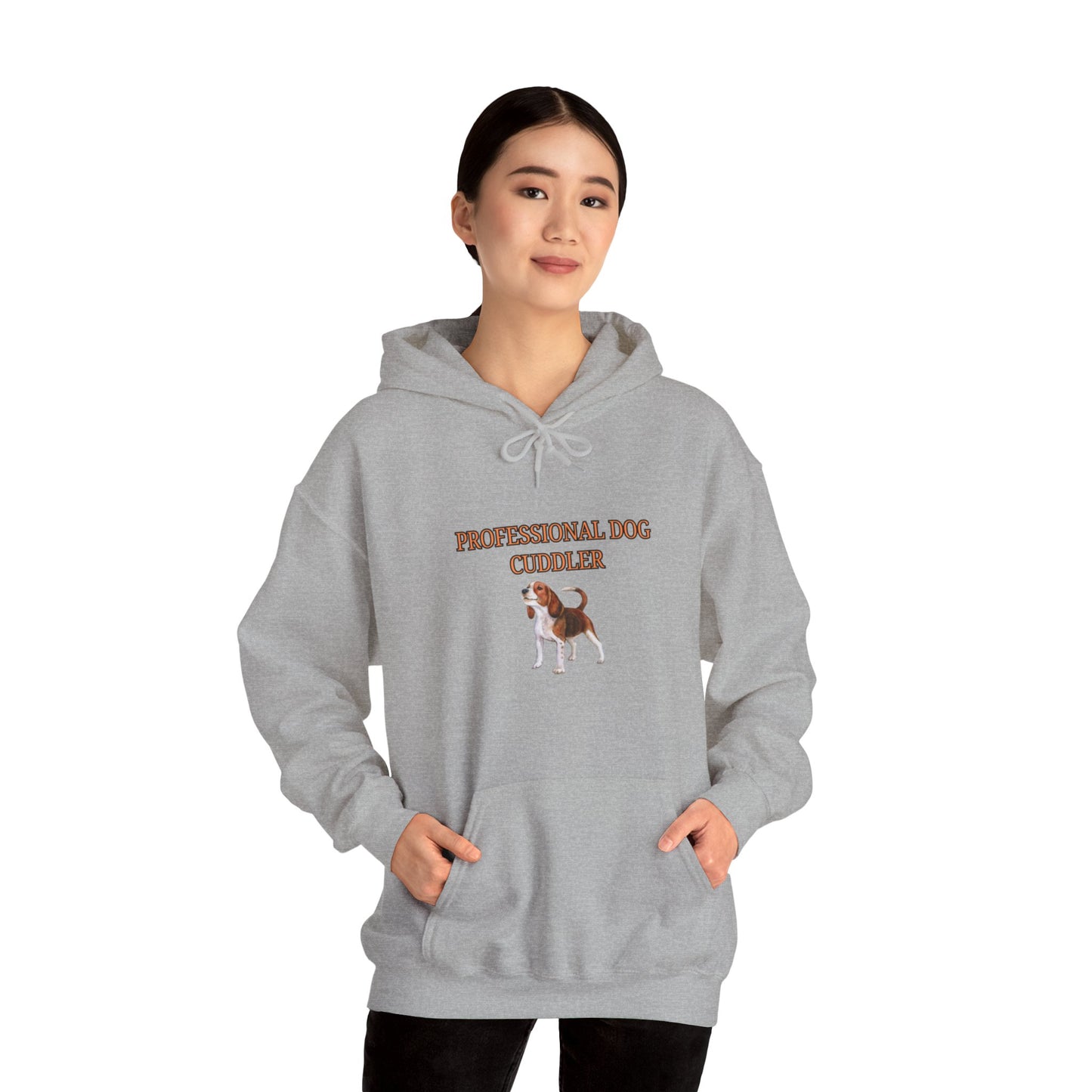 Unisex Heavy Blend™ Hooded Sweatshirt "Professional dog cuddler."