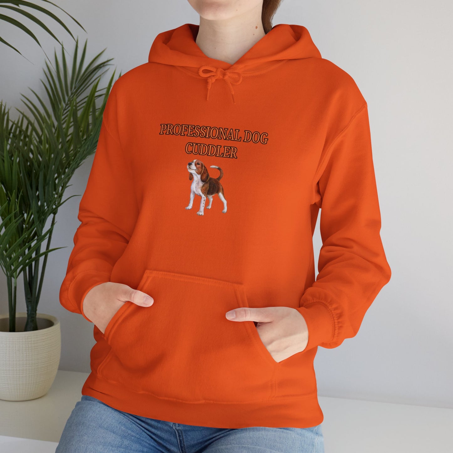 Unisex Heavy Blend™ Hooded Sweatshirt "Professional dog cuddler."