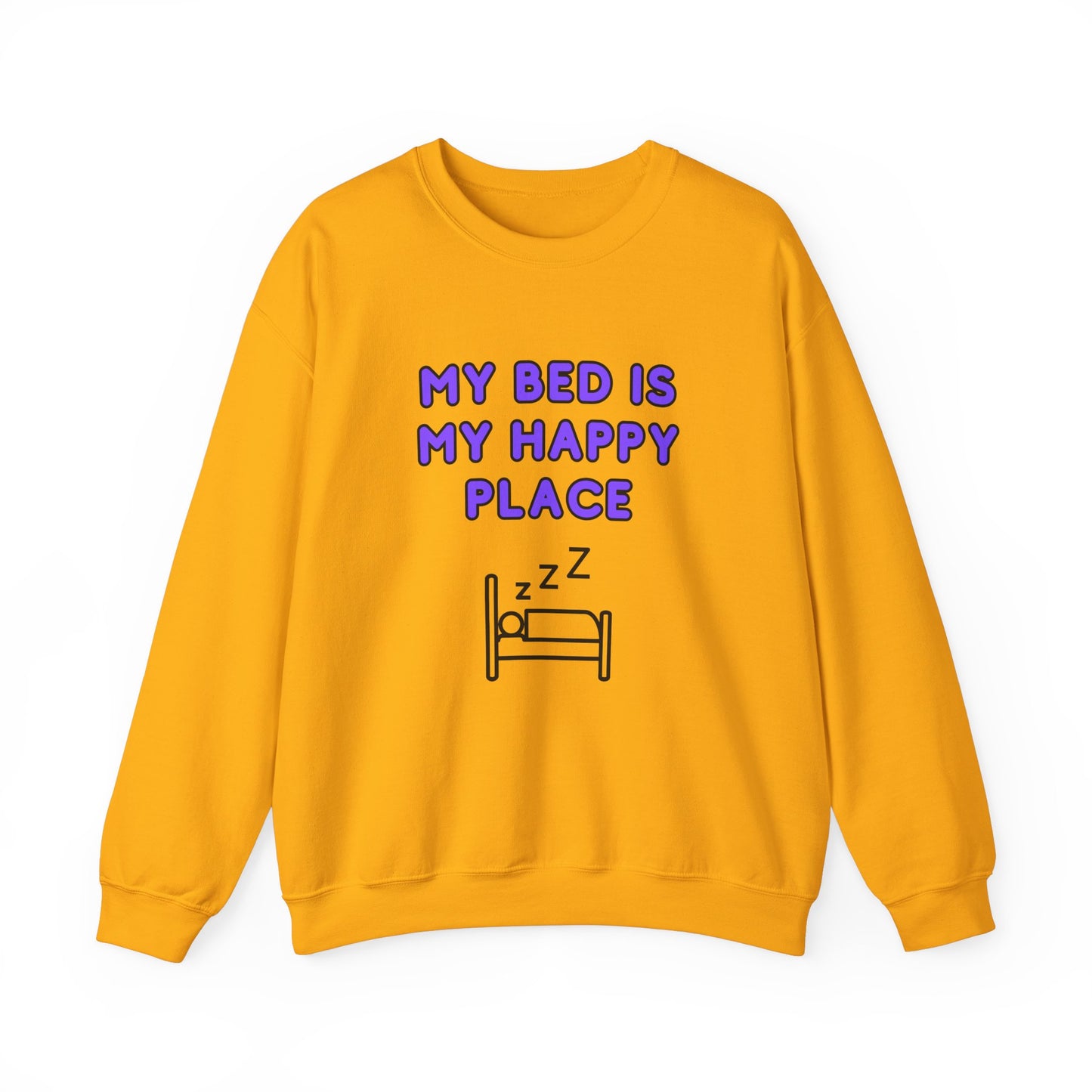 Unisex Heavy Blend™ Crewneck Sweatshirt "My bed is my happy place"