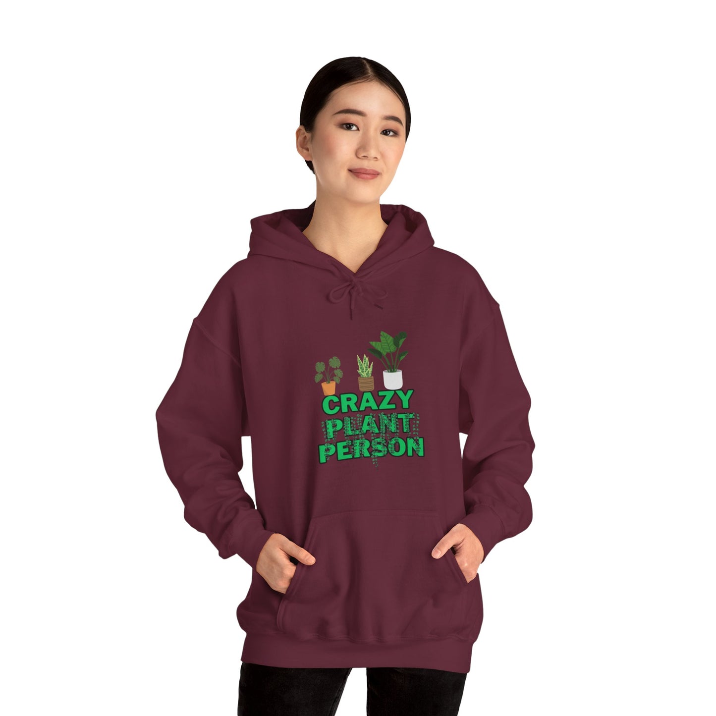 Unisex Heavy Blend™ Hooded Sweatshirt "Crazy plant Person"