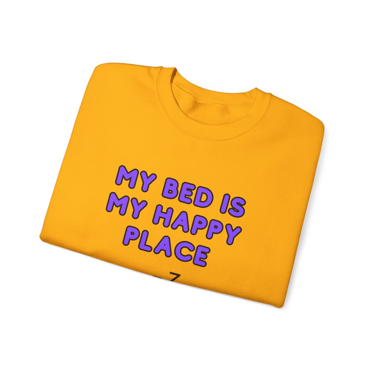 Unisex Heavy Blend™ Crewneck Sweatshirt "My bed is my happy place"