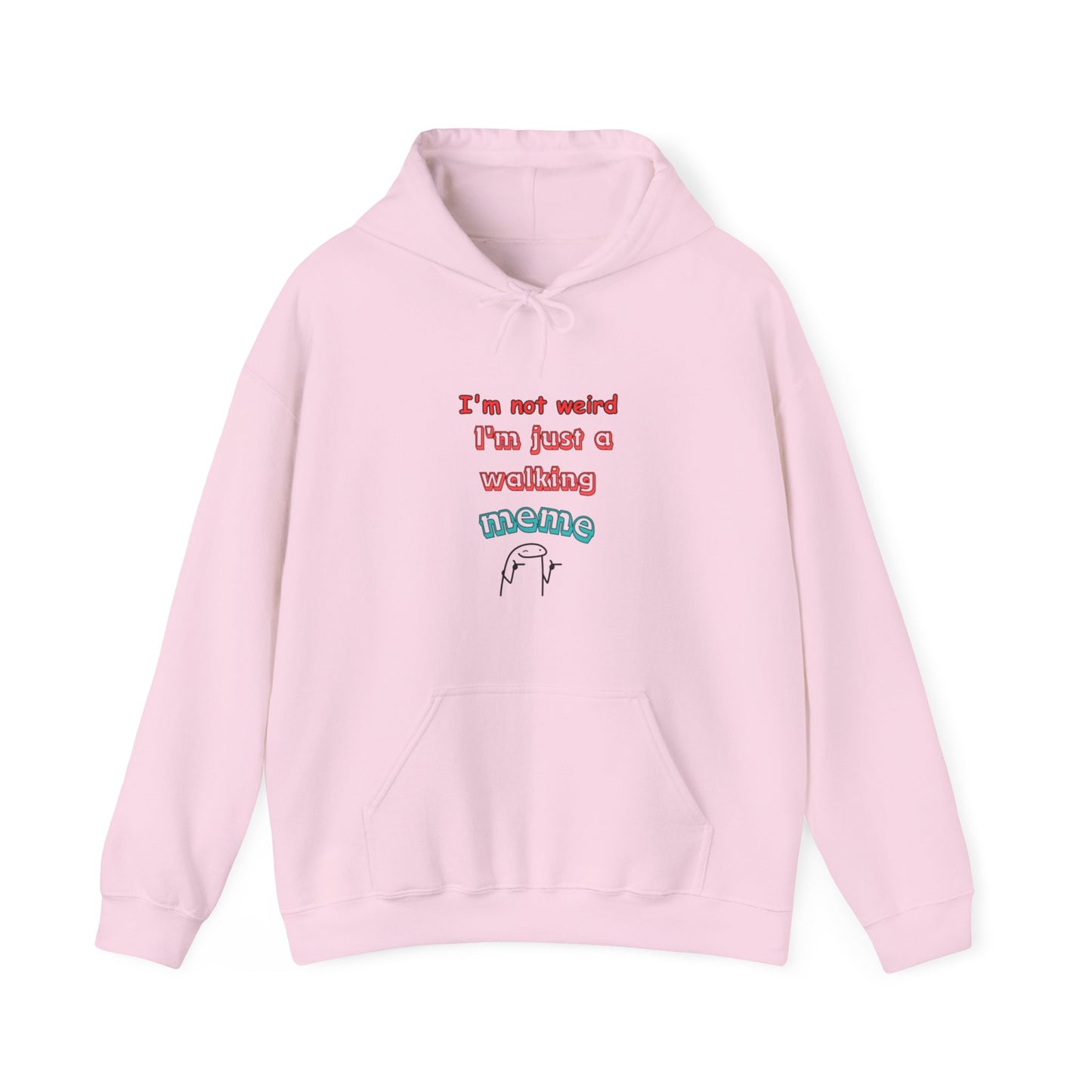 Unisex Heavy Blend™ Hooded Sweatshirt "I'm not weird, I'm just a walking meme"