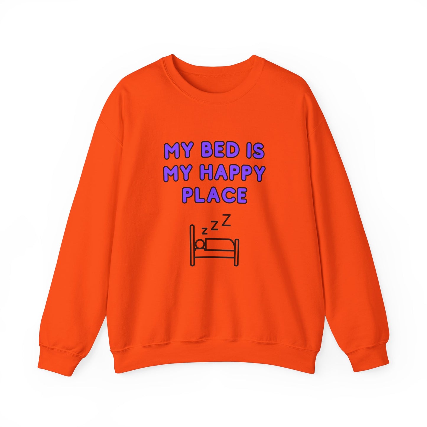 Unisex Heavy Blend™ Crewneck Sweatshirt "My bed is my happy place"